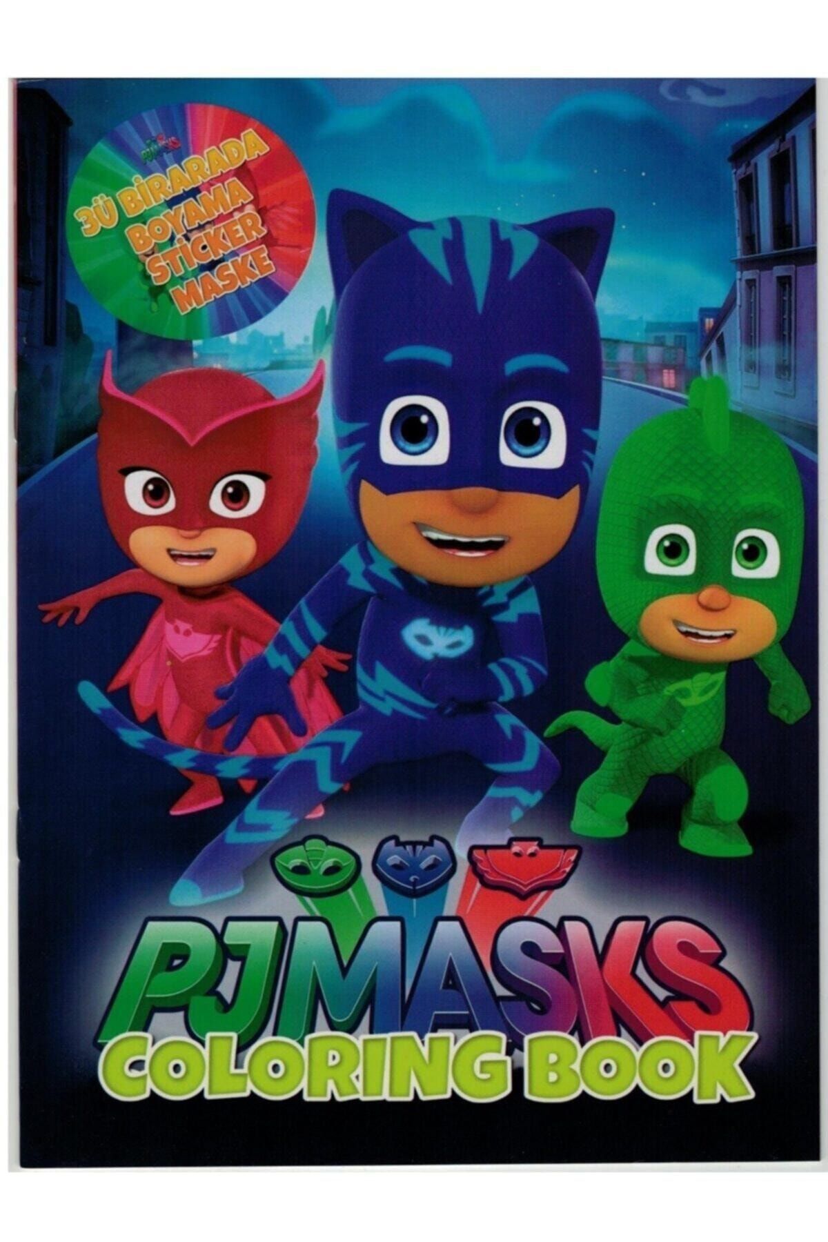 happyland 5 adet pijamaskeliler boyama kitabi sticker maske super 3 lu fiyati yorumlari trendyol
