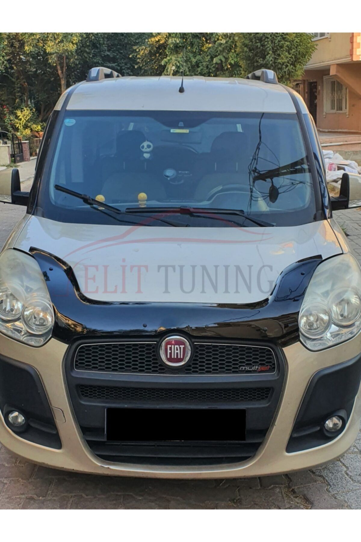 ElitTuning Fiat Doblo 2010-2015 Arası Kaput Rüzgarlığı Kaput Koruyucu Abs