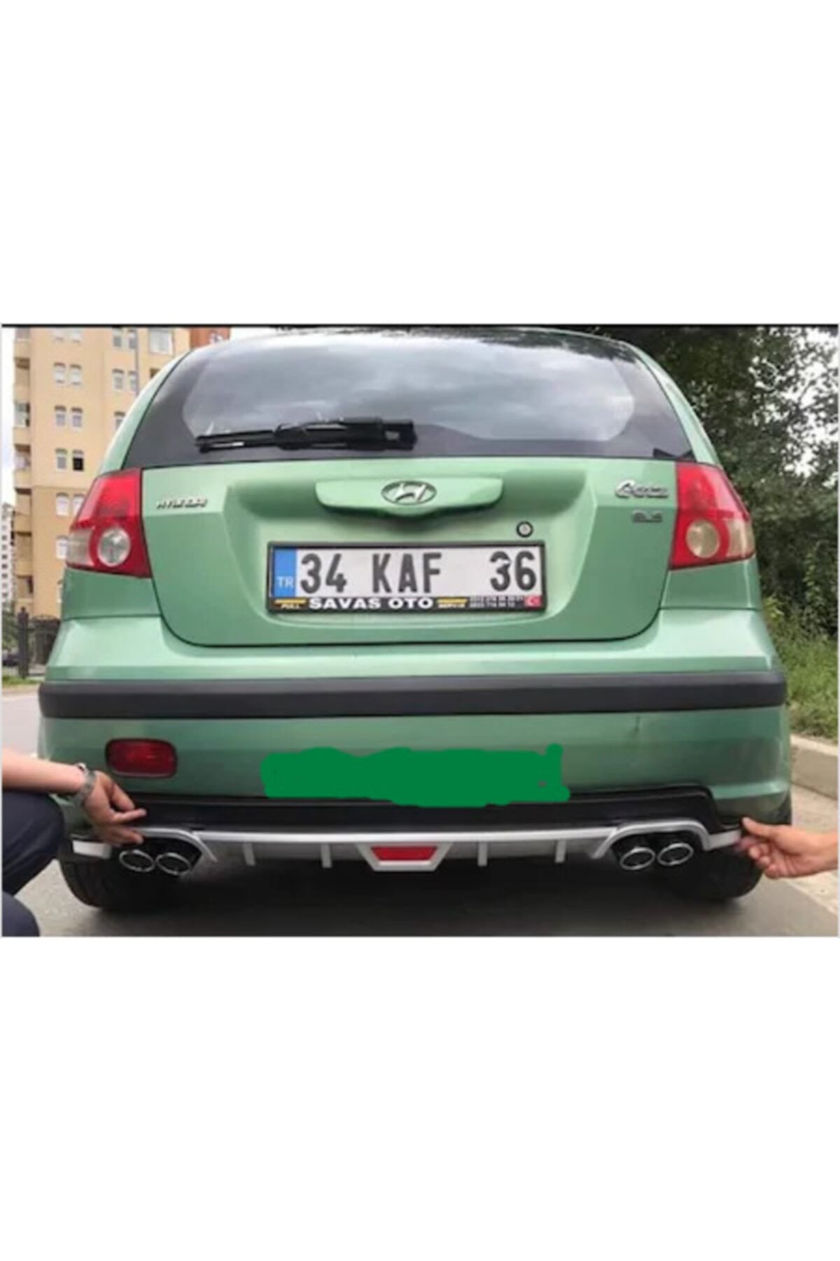 elittuning hyundai getz difuzor difizor cift cikis gorunum fiyati yorumlari trendyol