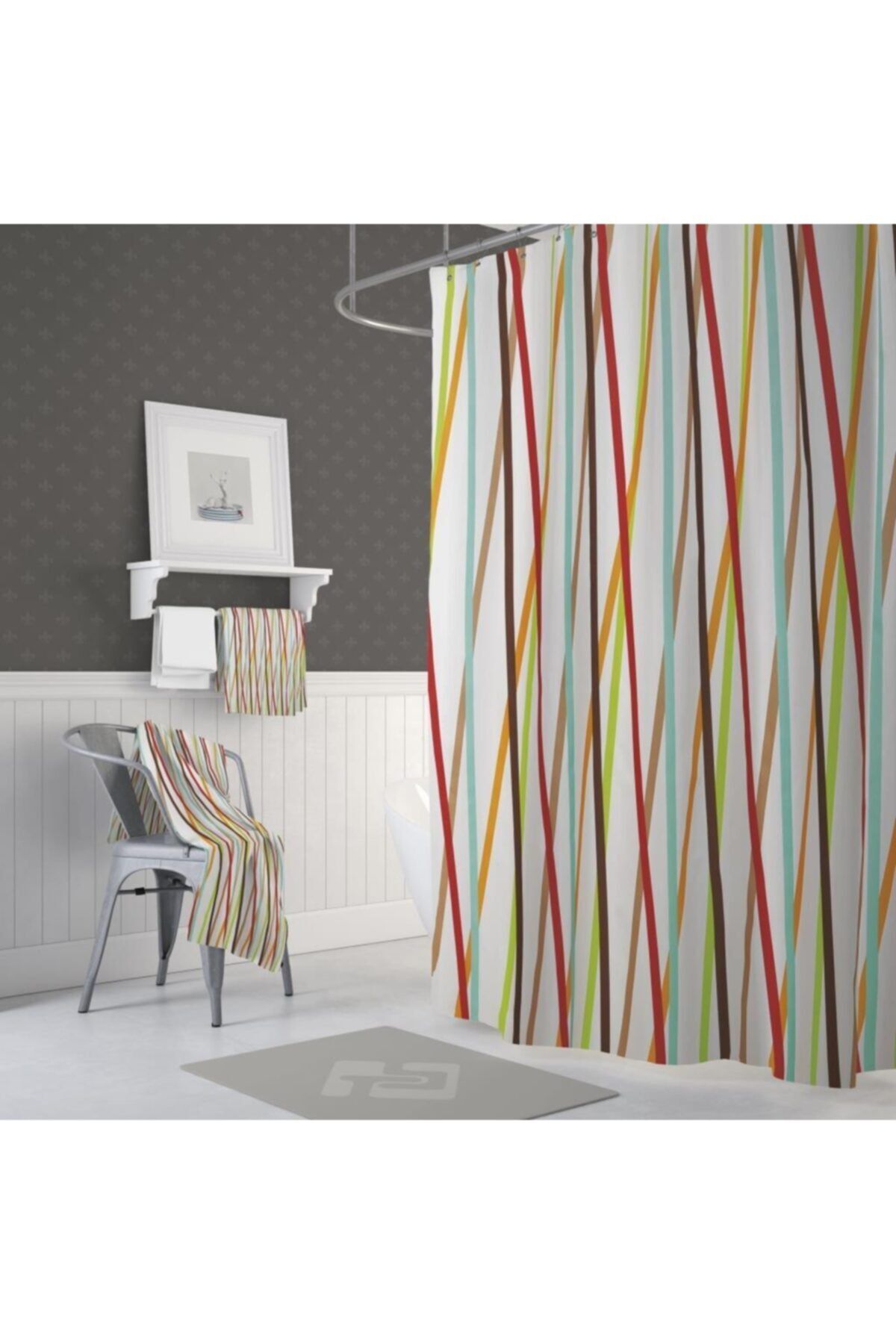 Zethome Jackline Banyo Duş Perdesi 6710 Tek Kanat 1x120x200