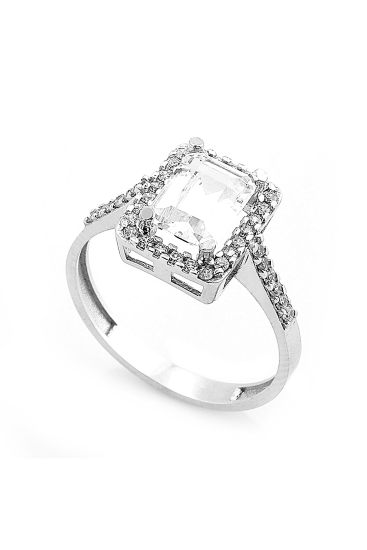 SÜSLÜ KUYUMCU Şah Baget Swarovski Altın Yüzük
