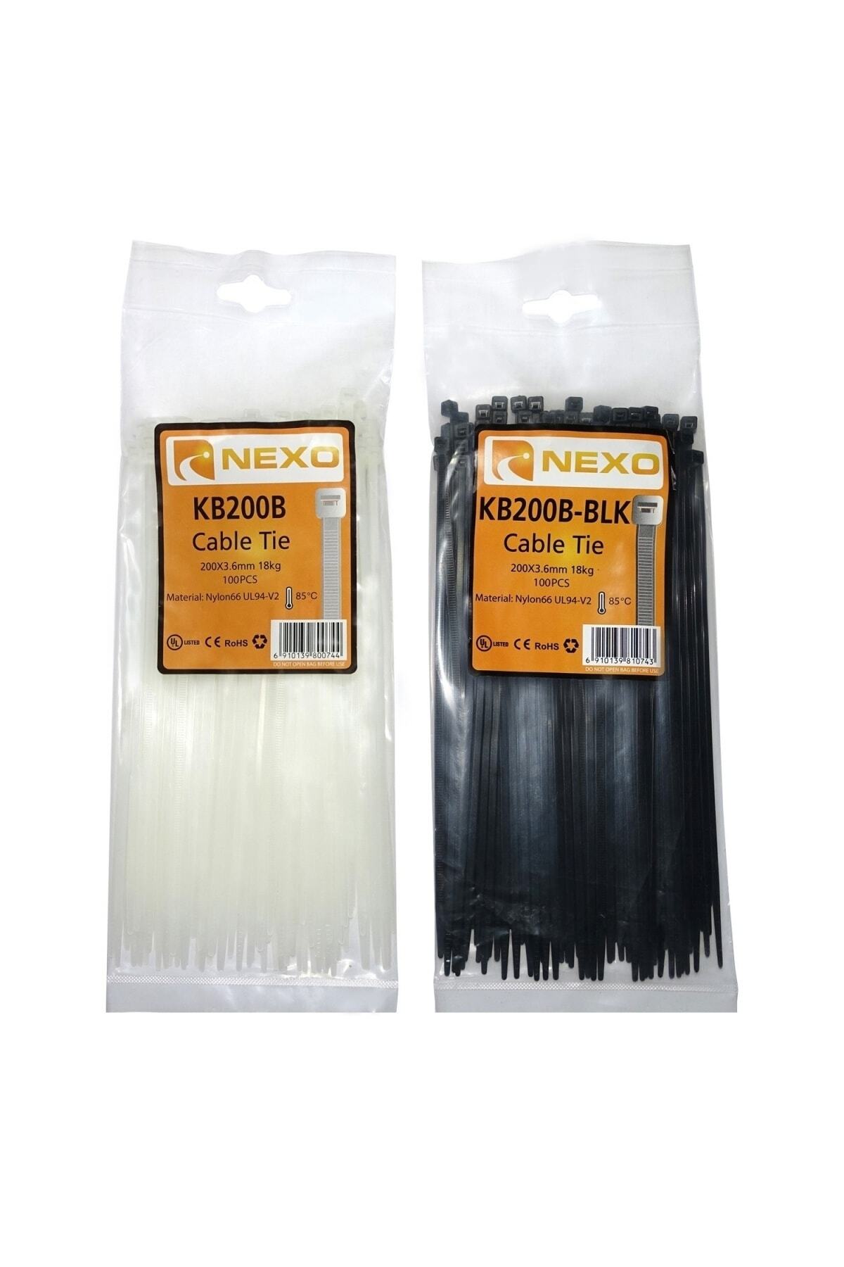 Nexo Plastik Kablo Bağı 610x8,80 Siyah 100'lü