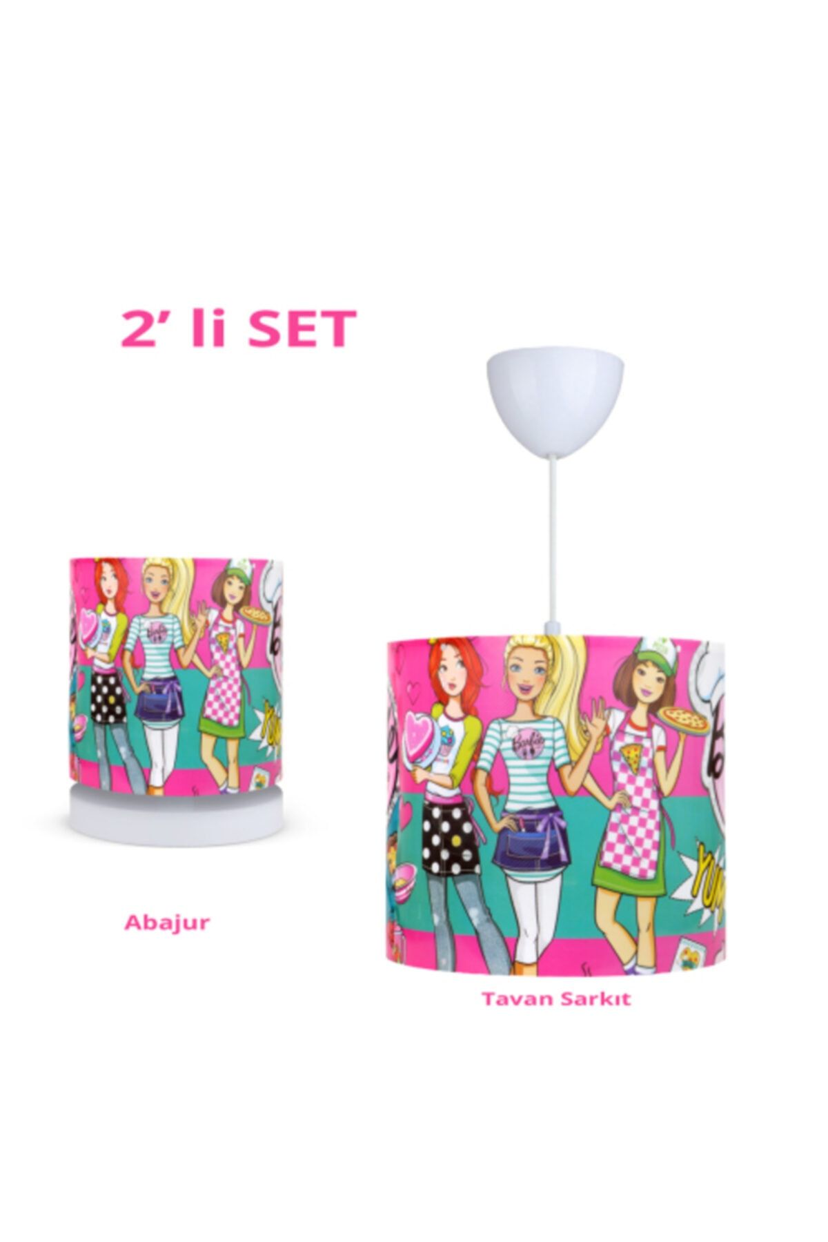 HOMİNG Çocuk Avize Seti Barbie