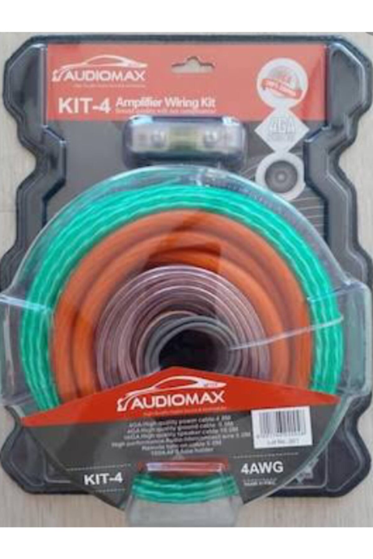 Orpheus Jameson Usa-664 3000 Watt 4 Kanal Oto Amfi + Audiomax Kit4ga Kalın Amfi Tesisat Kablosu Ile Birlikte