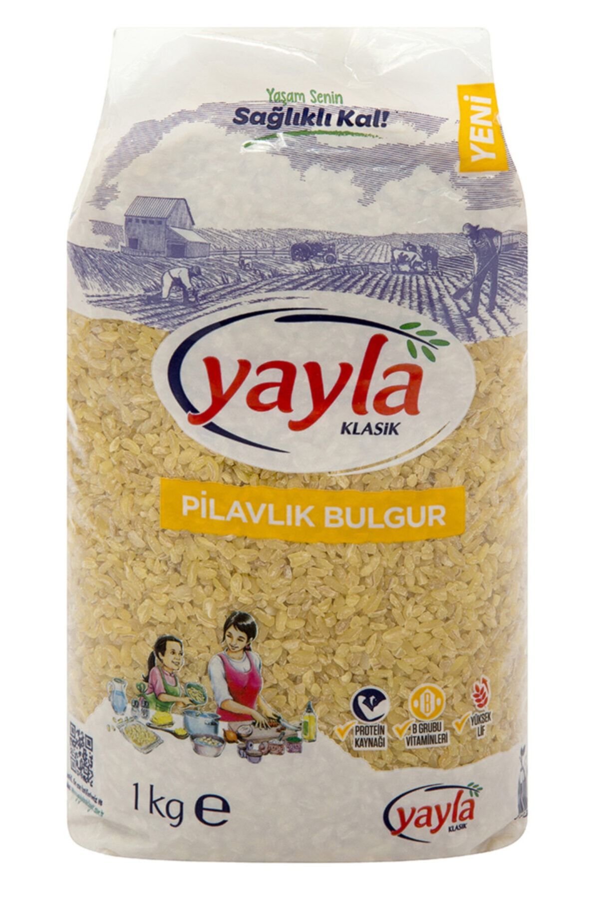 Yayla Iri Pilavlık Bulgur 1 Kg.