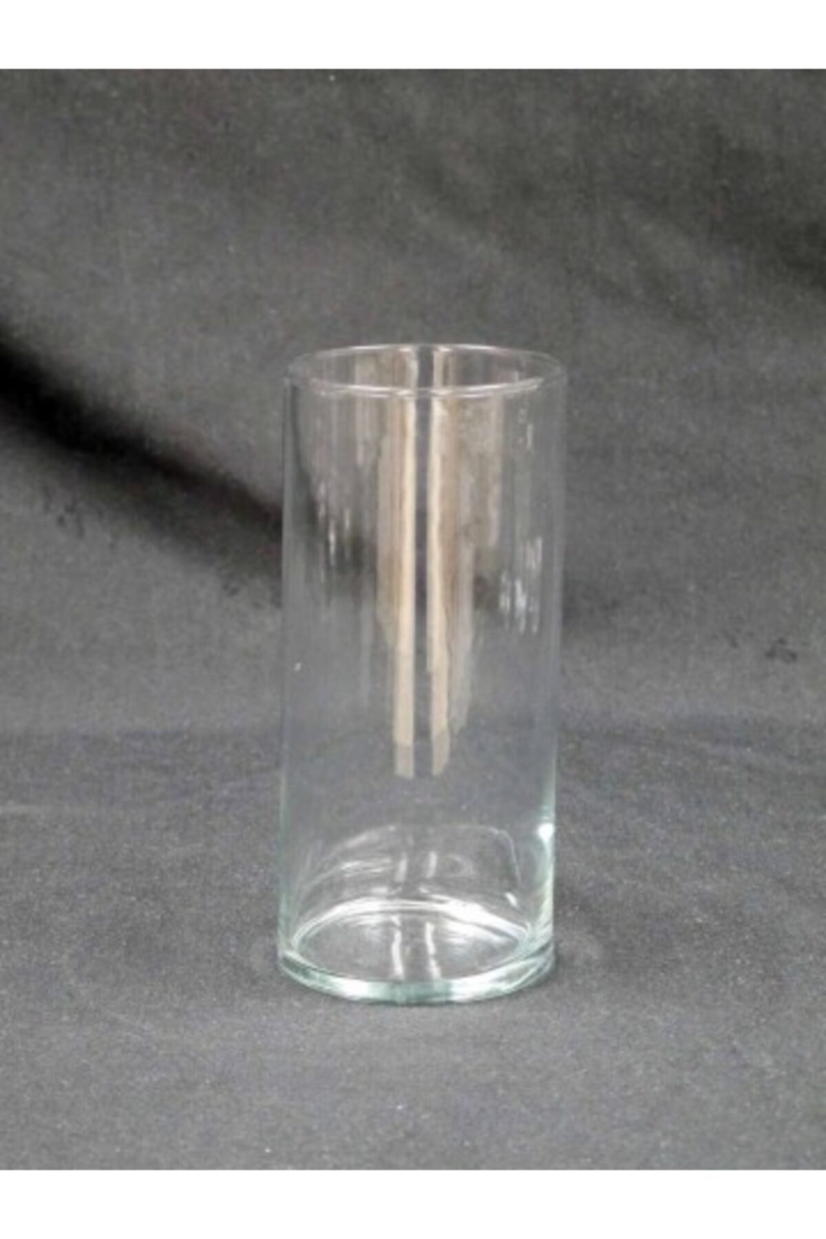 GLASSY Cam Vazo Silindir ( 10 Cm Çap - 15 Cm Yükseklik)