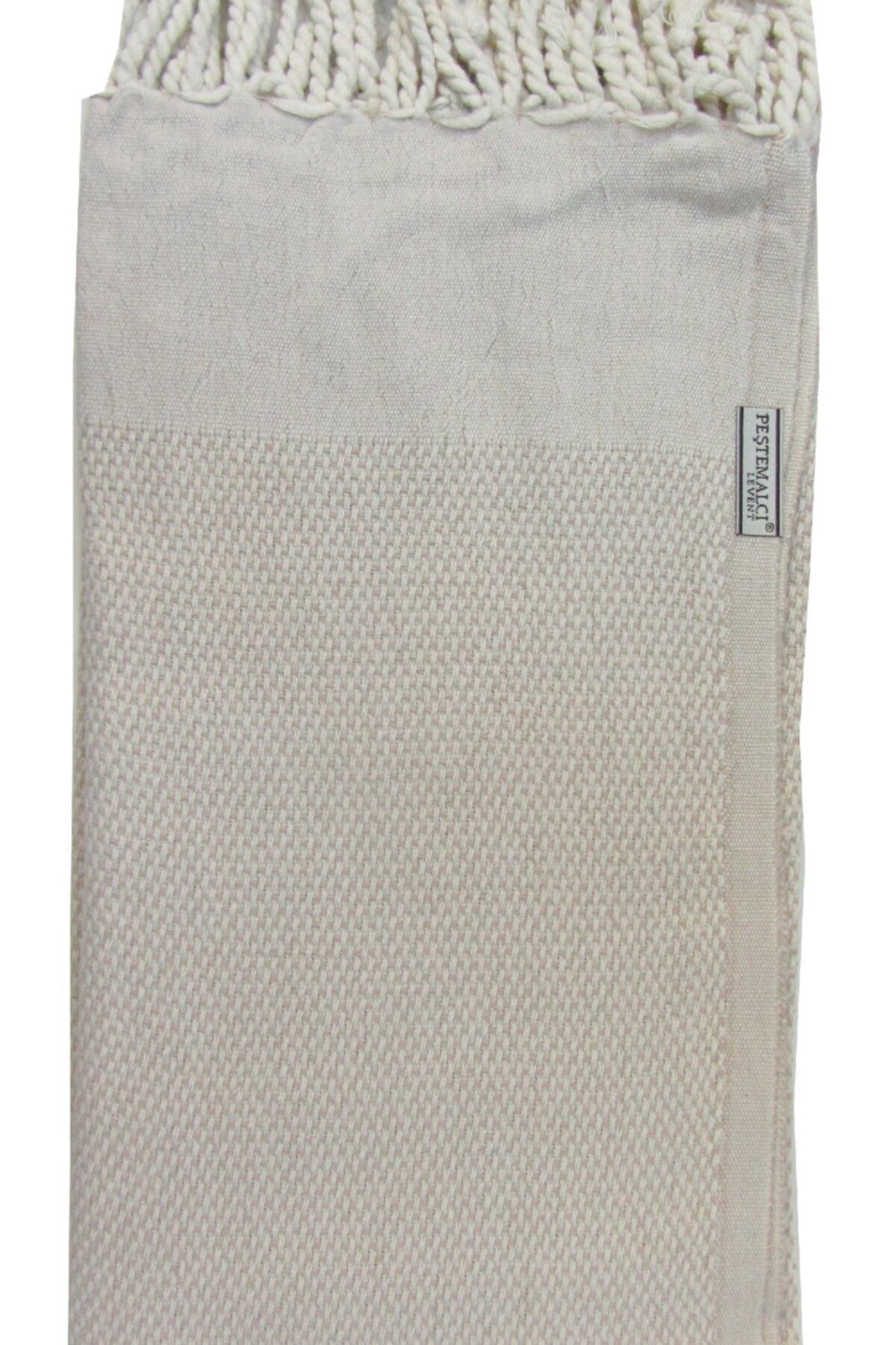 Peştemalcı Levent El Dokuması %100 Pamuk Taş Rengi Peştamal (100x180cm.)