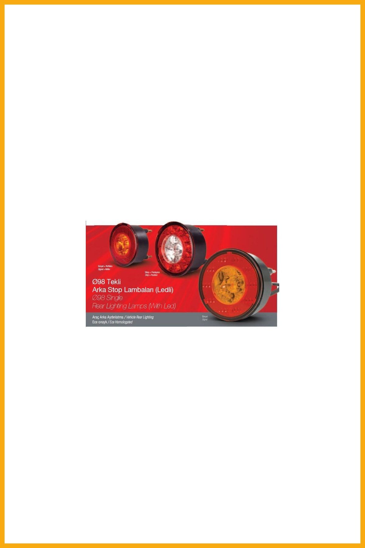 AAVDAN Stop Lambası+park 24v Ledlı