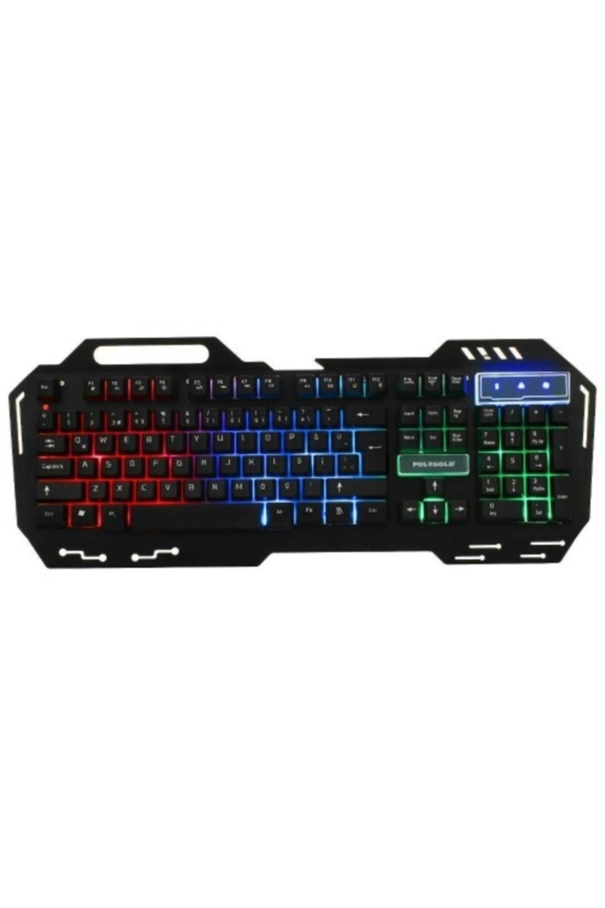 JUNGLEE Oyuncu Klavyesi Işıklı Mekanik Hisli Metal Kasa Pg-956 Siyah