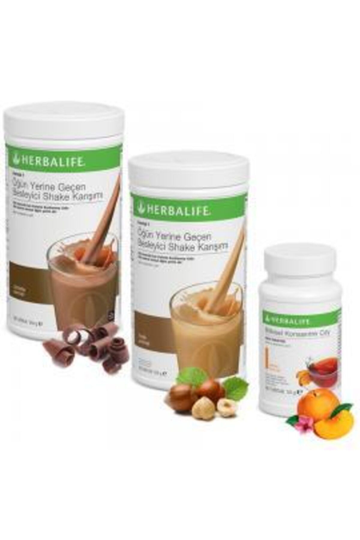 Herbalife Formül 1 Çikolatalı Ve Fındık Aromalı Shake , Konsantre Çay 50 Ml Şeftali Aromalı