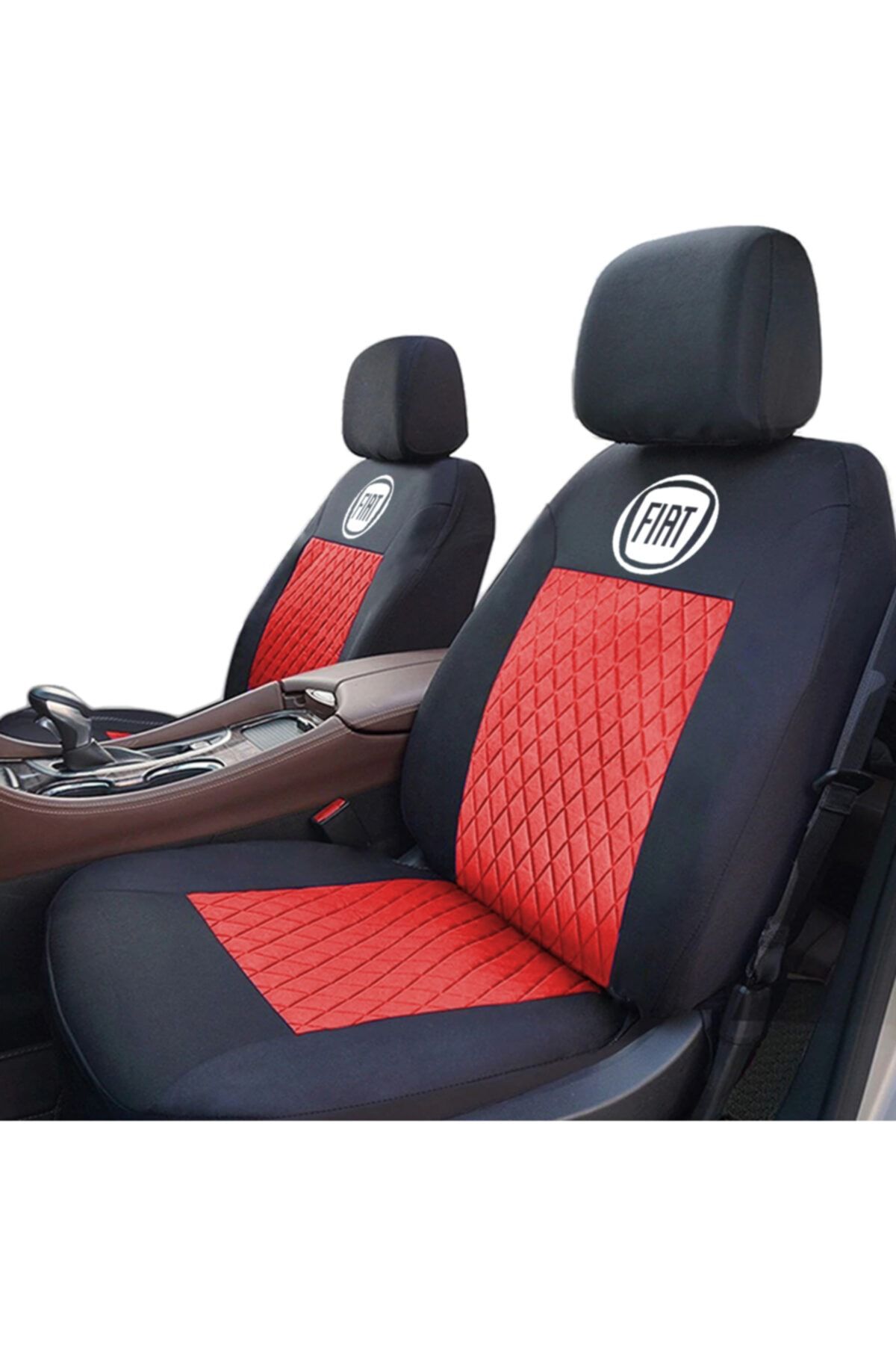 space fiat logolu on arka premium oto koltuk kilifi fiyati yorumlari trendyol