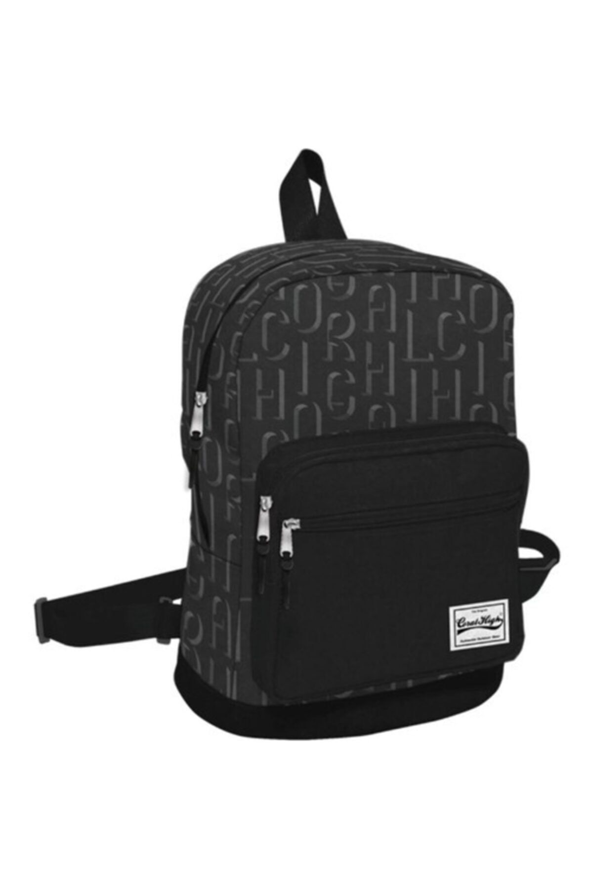Yaygan Coral High Üç Bölmeli Siyah Mini Sırt/günlük Çanta - 14153