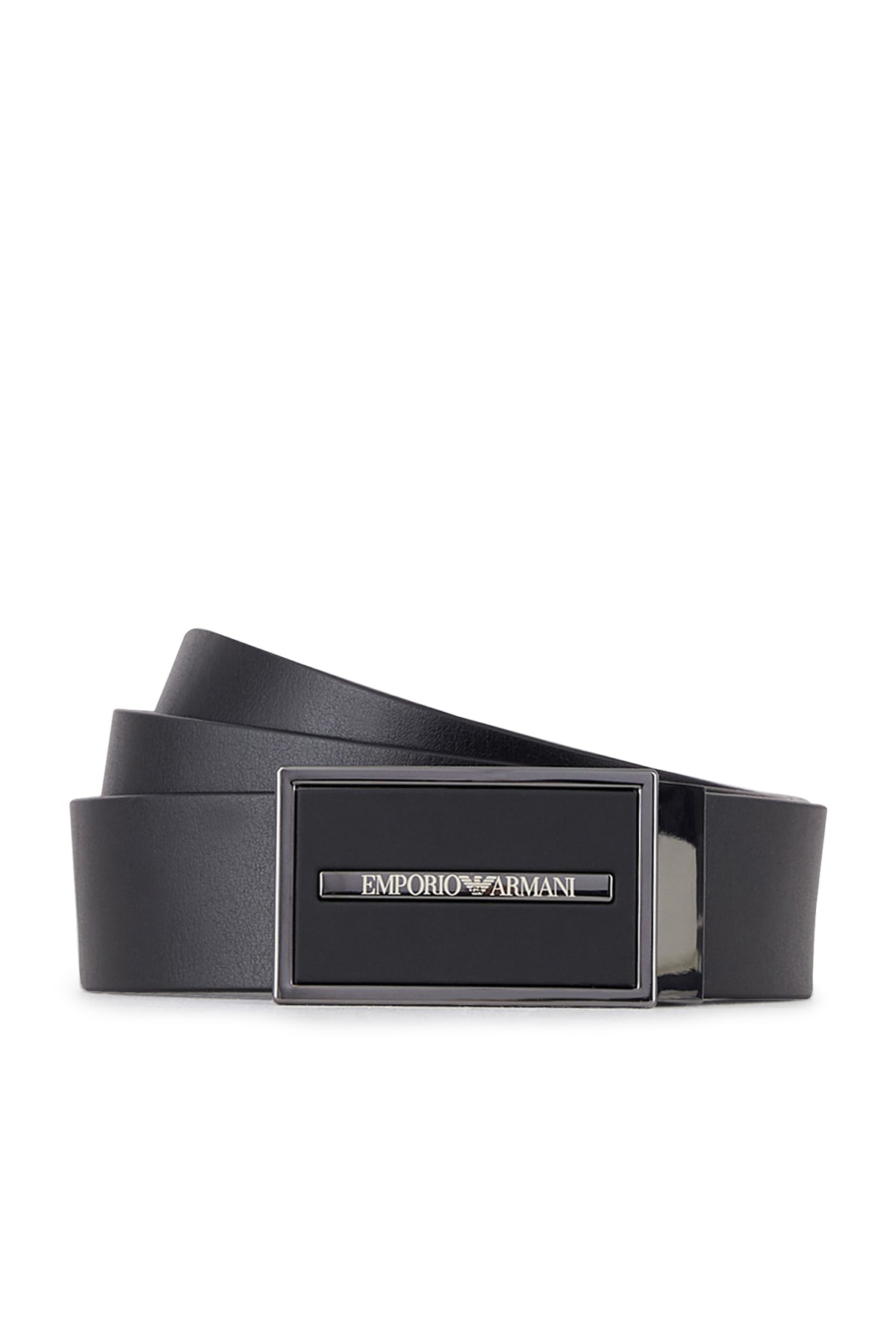 Emporio Armani Erkek Siyah Hakiki Deri Logo Baskılı Kemer Y4s284 Ysp6j 80001