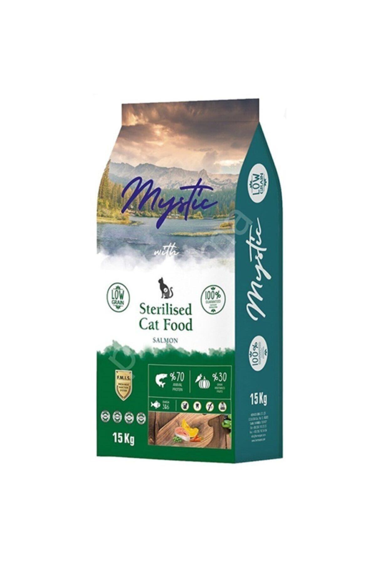 Mystic Sterilised Az Tahıllı Somonlu Kısırlaştırılmış Kedi Maması 15 kg