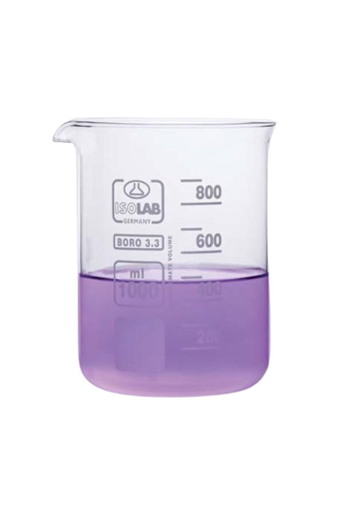 ISOLAB 025.01.400 Beher - Cam - Kısa Form - 400 Ml (10 Adet)