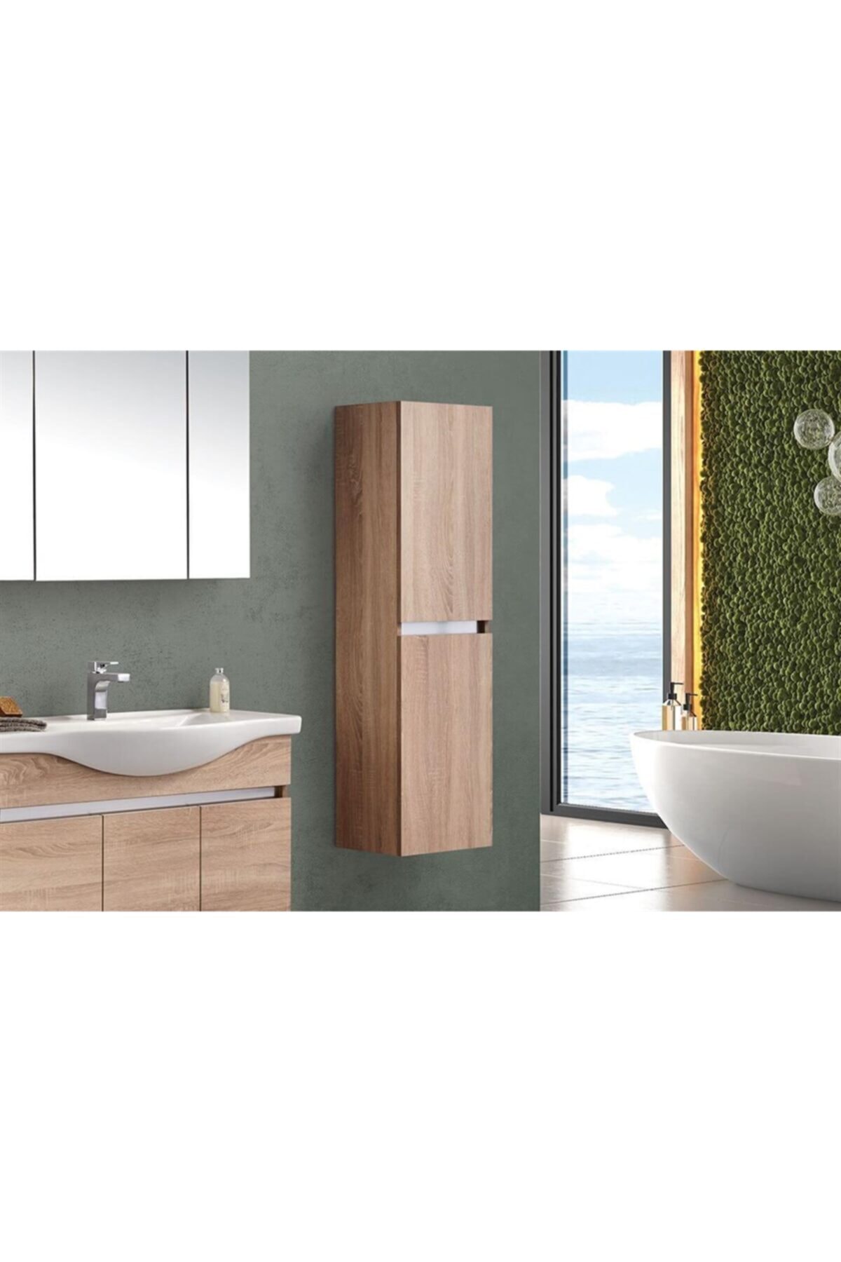 Gold Banyo Silvia Sonomo 38 Cm Boy Dolabı