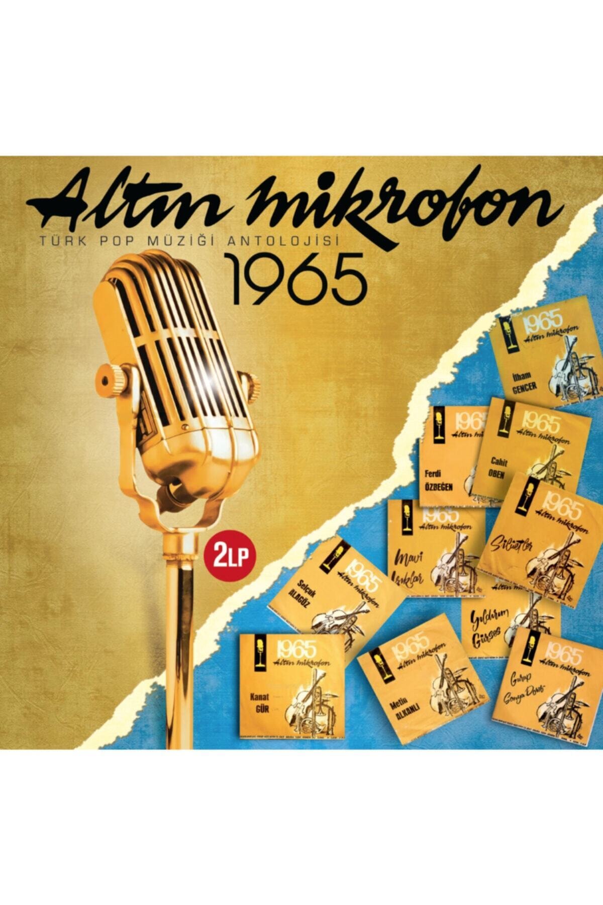plakmarketi Plak - Altın Mikrofon 1965 - (2 Lp) Türk Pop Müziği Antolojisi