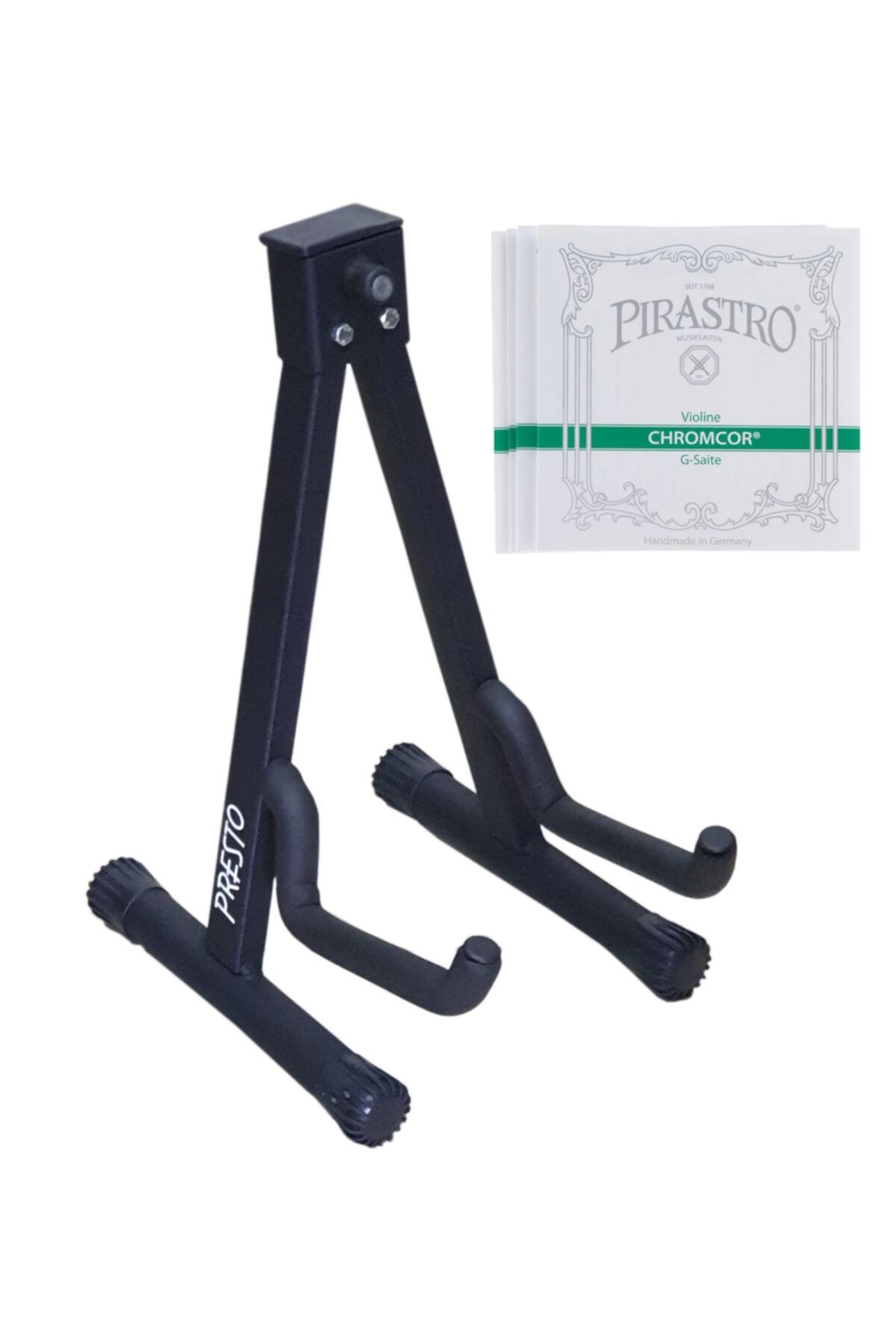 Presto Keman Sehpası Standı + Pirastro Chromcor Tel Takımı