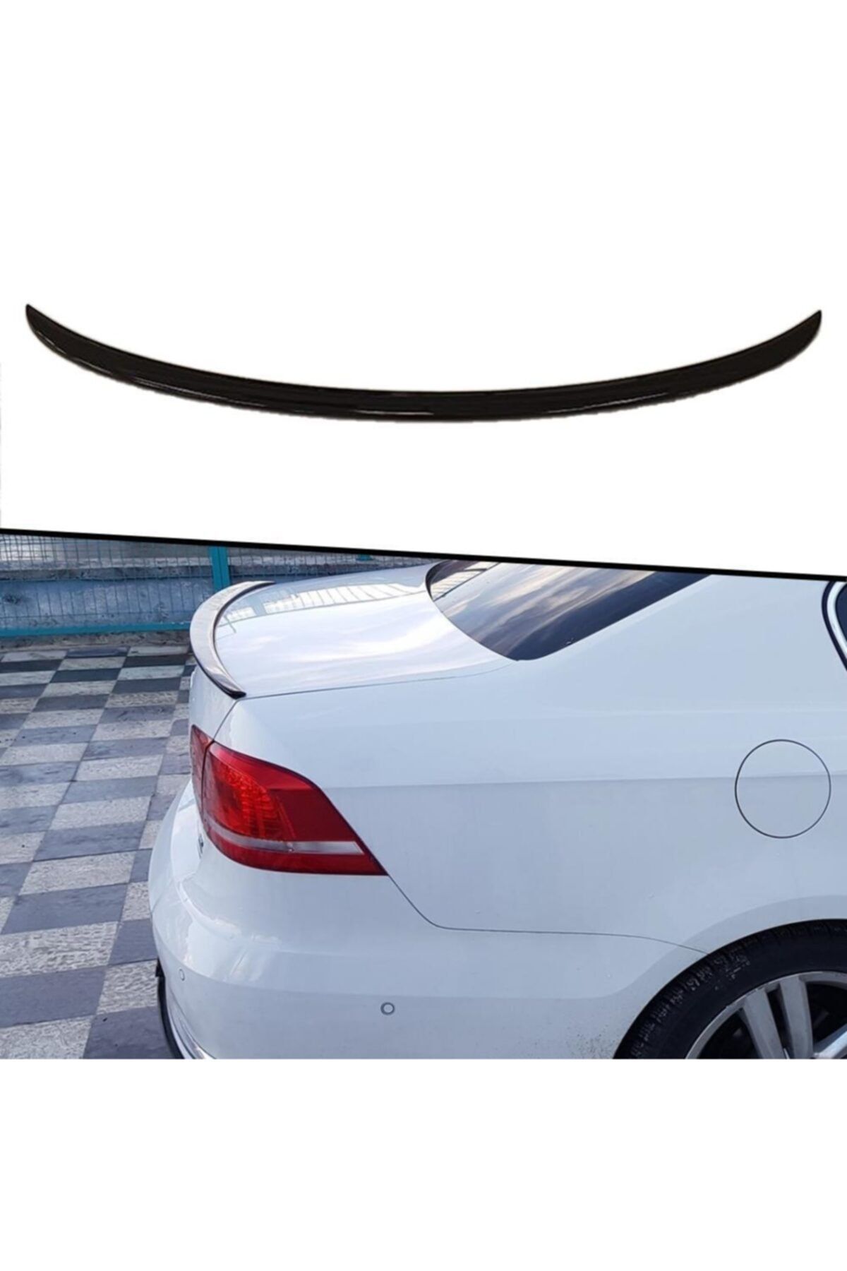 Araba Alışveriş Volkswagen Tuning Passat B7 Piona Black Boyalı Spoyler/spoiler