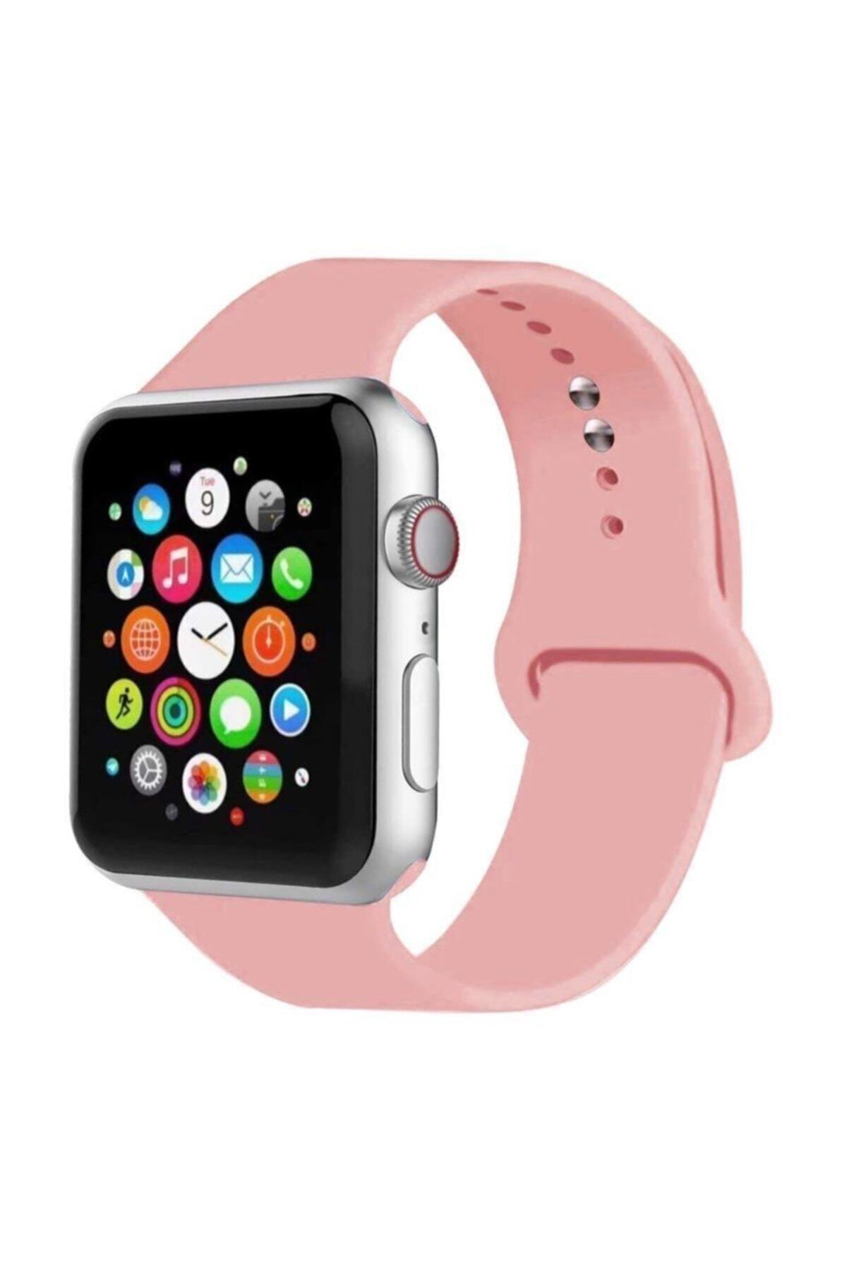 Syron Apple Watch Kordon 2 3 4 5 Seri 42 mm Ve 44 mm Silikon Kordon Kayış