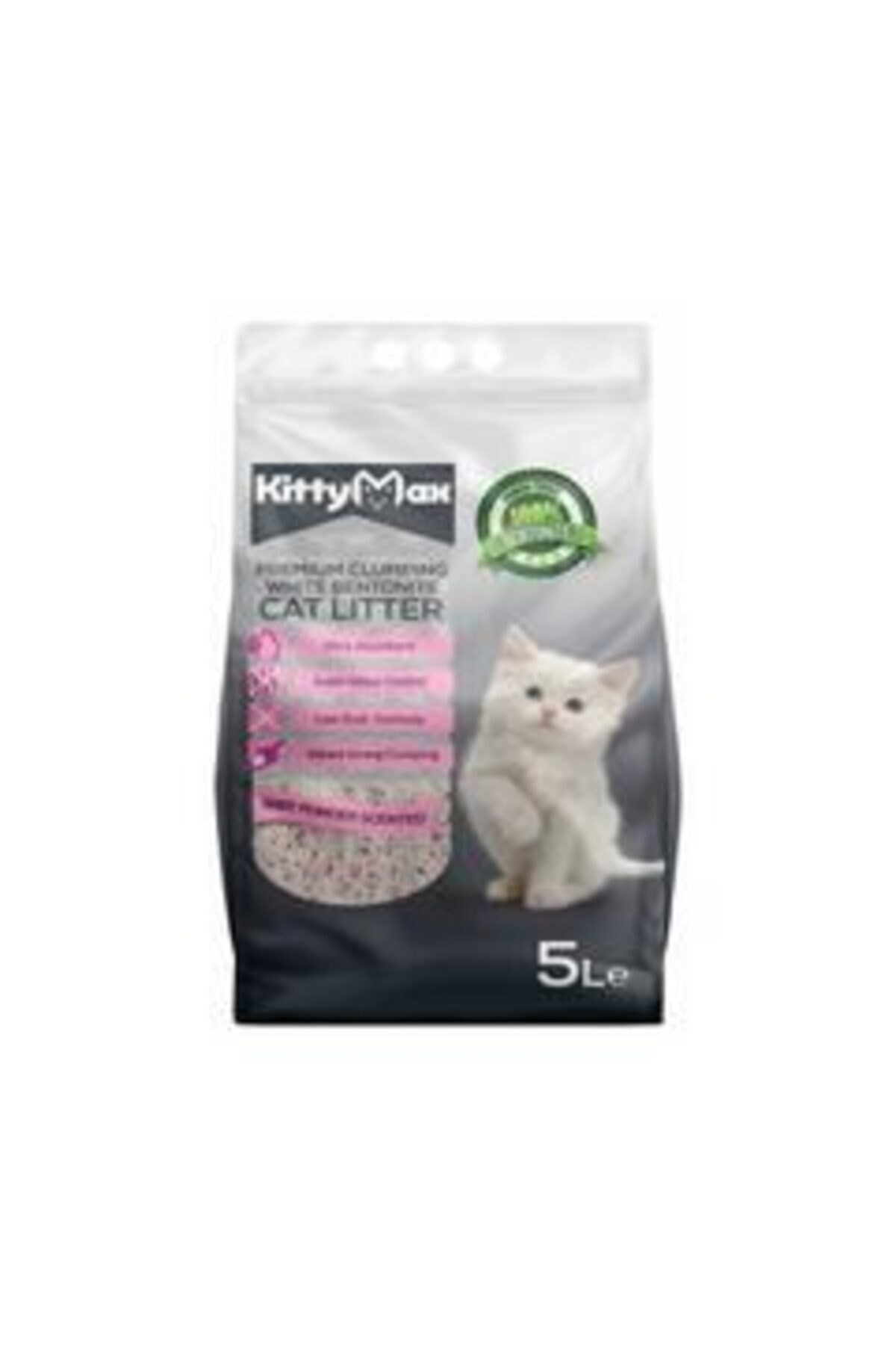 Kittymax Bentonit Bebek Pudra Kokulu 5 Lt Kedi Kumu (ince Tane)