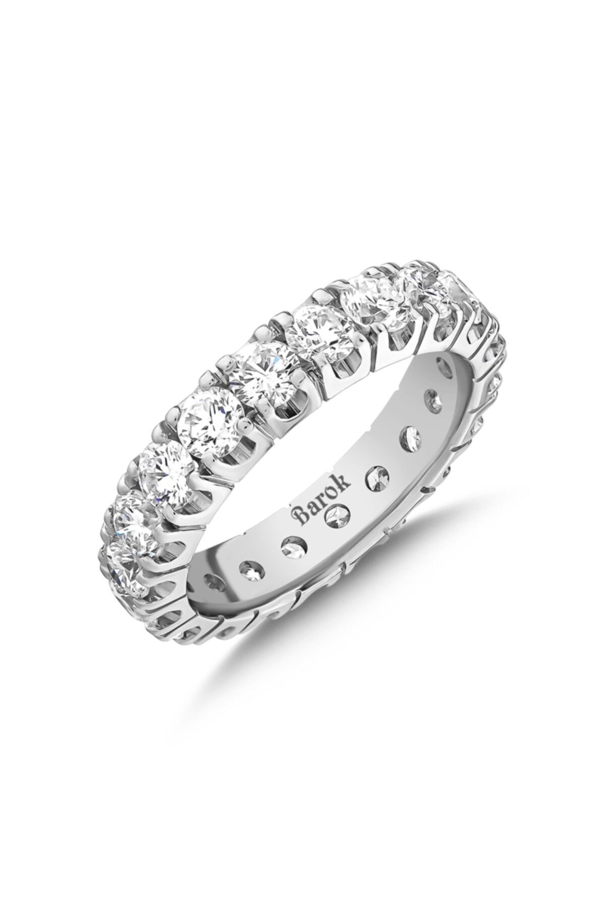 Barok Diamond Pırlanta Tamtur Yüzük 3.04 Ct. F Vs 18k
