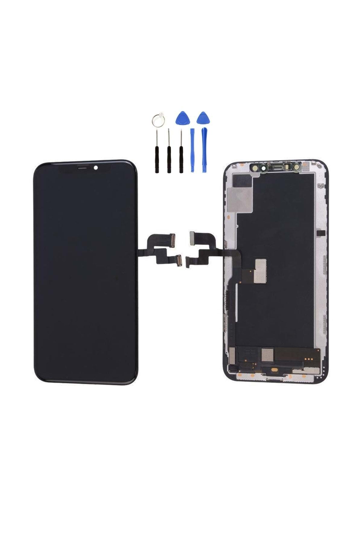 Tk Tech İPhone XS  LCD EKRAN DOKUNMATİK SİYAH TAMİR SETİ YANINDA !!