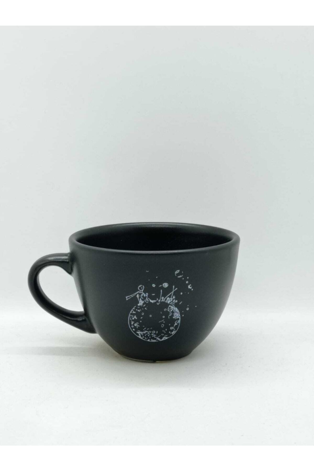 Retina Shop Küçük Prens Çay Fincanı Mat Füme (siyah) Le Petit Prince