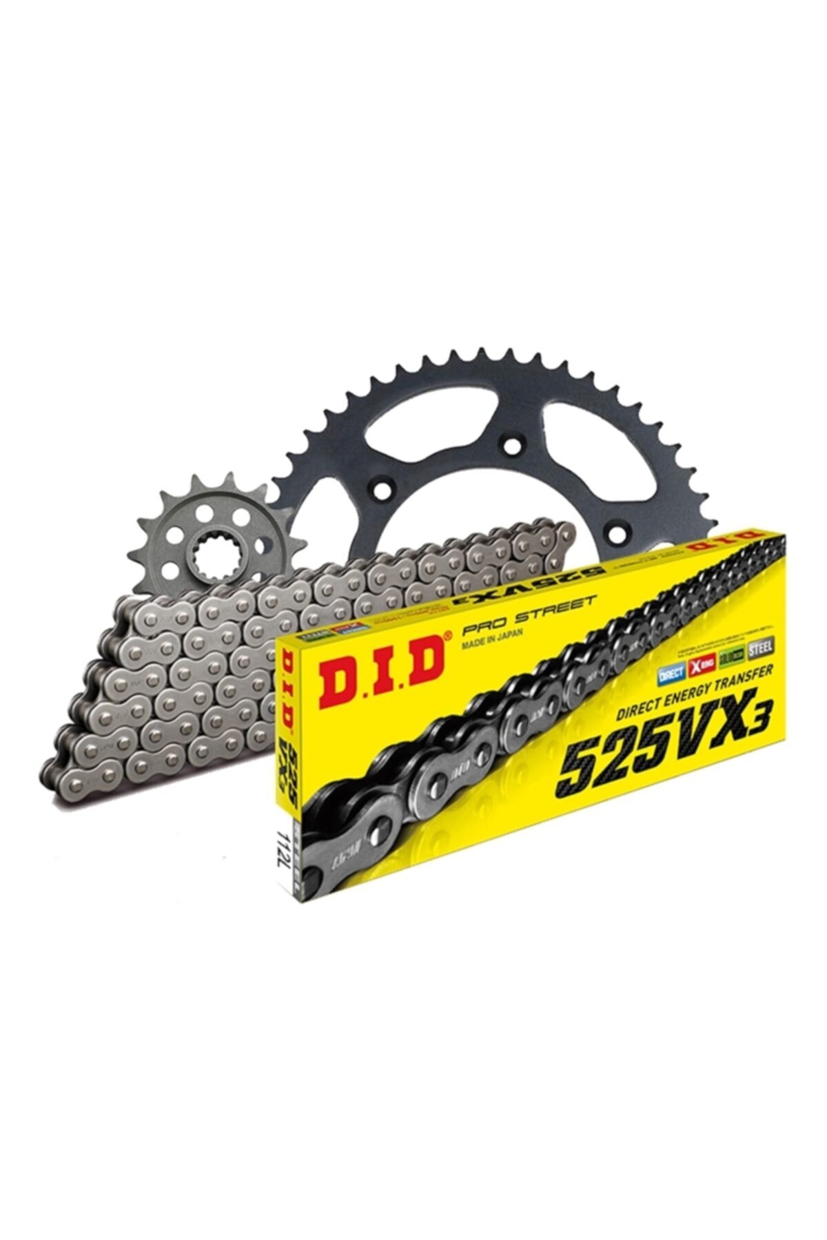 D.I.D Husqvarna Nuda 900 2012 Uyumlu Zincir Dişli Set 17t-42t