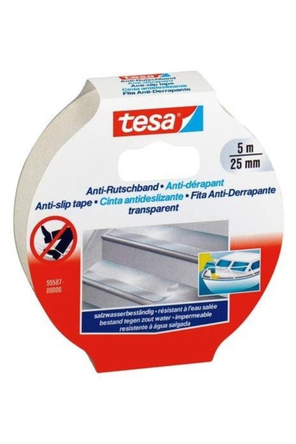 EvimShopping Şeffaf Merdiven Ve Zemin Kaydırmaz Kaymaz Bant 25mx15mt
