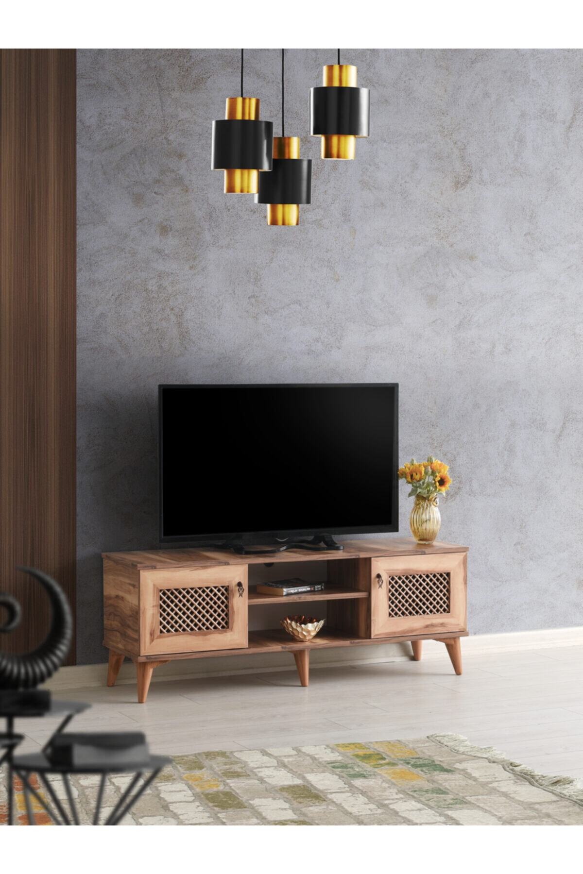 Venüs 110 Cm Hasırlı Tv Sehpası
