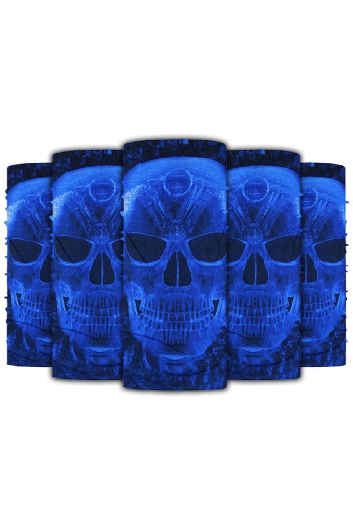 Knmaster X-ray Buff Bandana Boyunluk Maske Saç Bandı 5'li Paket