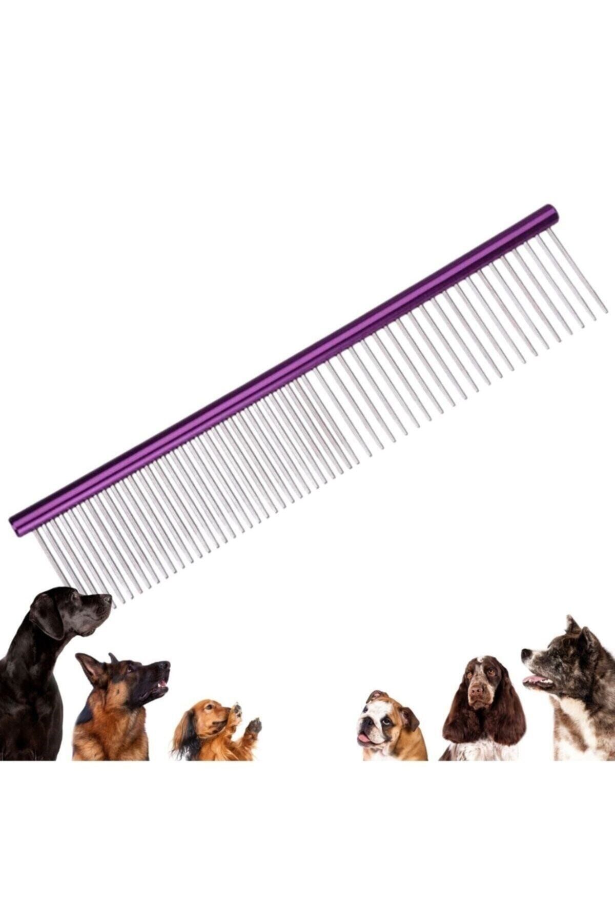 Practika Parlak Metal Köpek Tarağı Renkli Pet Köpek Pire Tımar Tarağı Köpek Tüyü Tarama