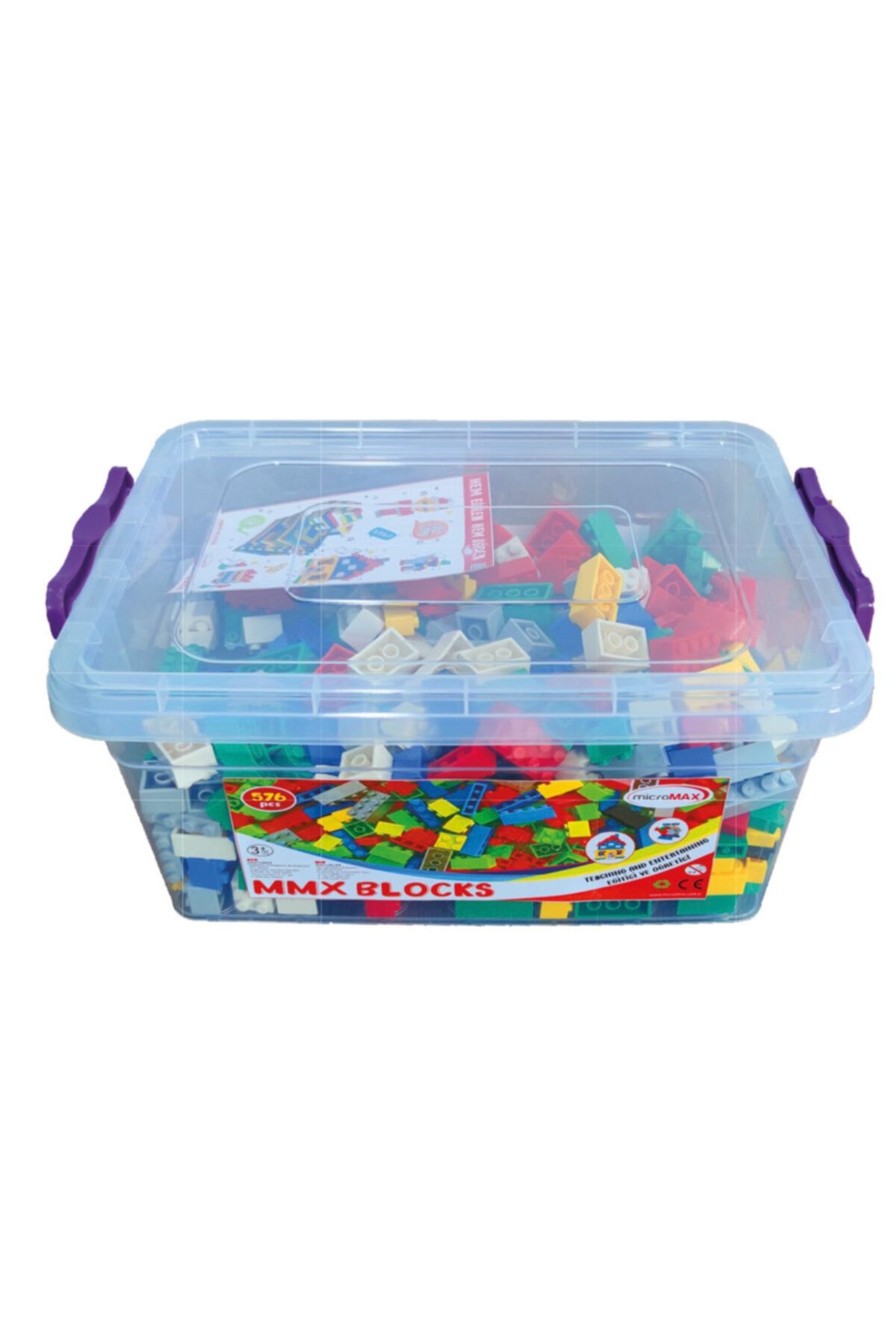 CAVTECH Mmx Block - Ekonomik Temel Parçalar -(576 BÜYÜK BOY PARÇA) Eğitici Lego Blok Seti