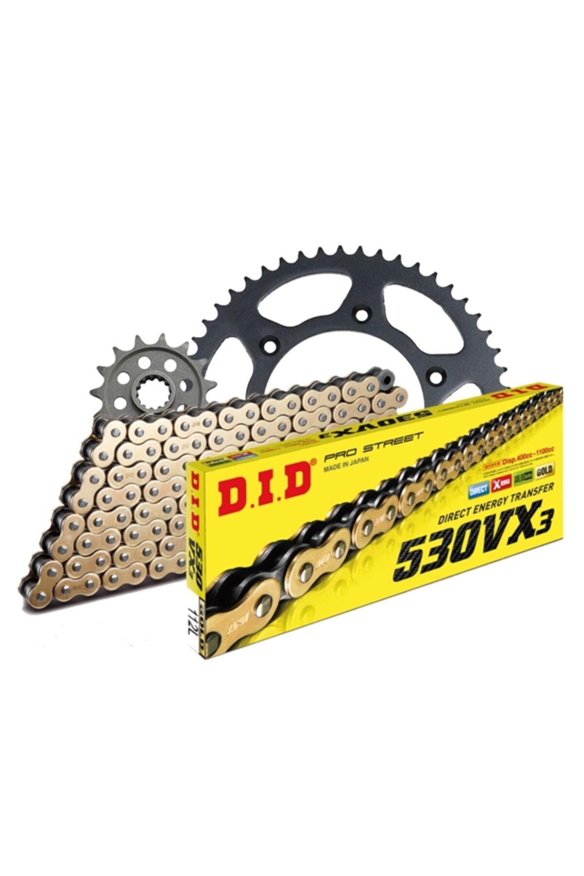 D.I.D Kawasakı Zzr 1400 06-11 Uyumlu Zincir Dişli Set 17t-41t