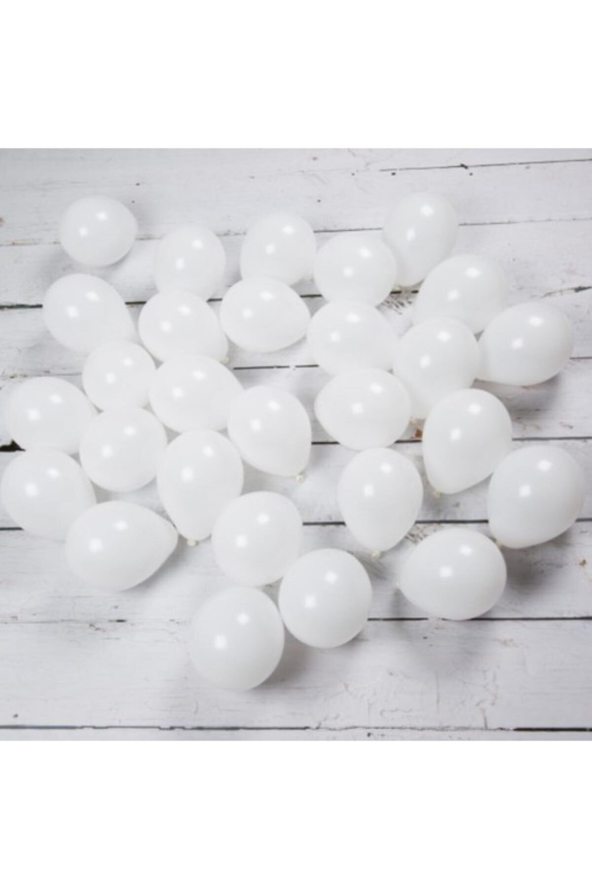 eğlencemarketi 5 Inç 12,5 Cm Pastel Balon 100 Adet Beyaz