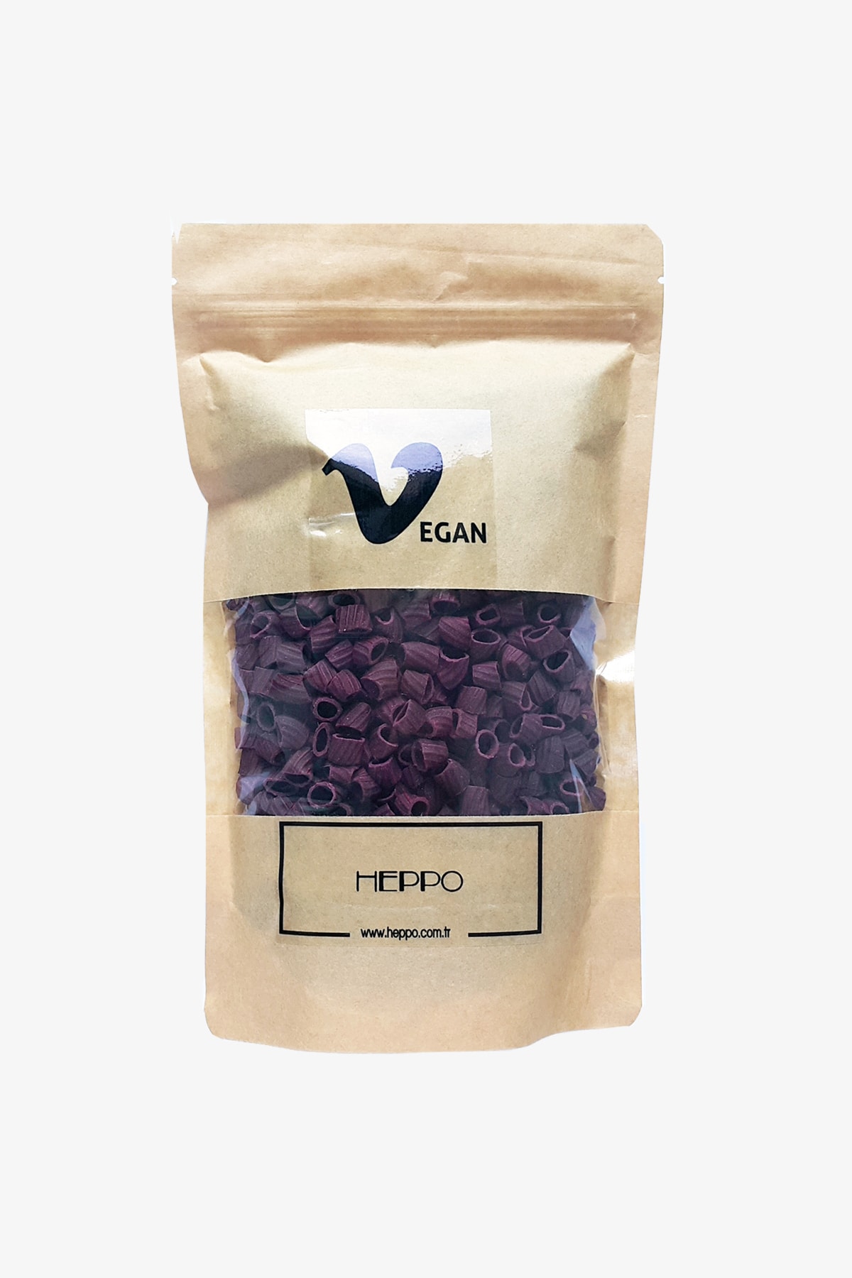 HEPPO Vegan Mor Unlu Boncuk Makarna 300 Gr