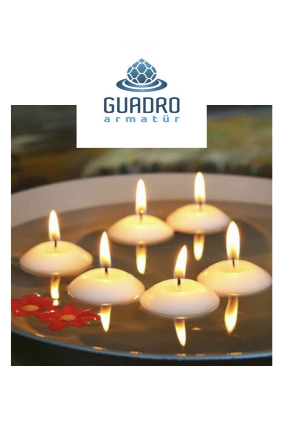 Guadro Armatür Suda Yüzen Mum 6 Adet
