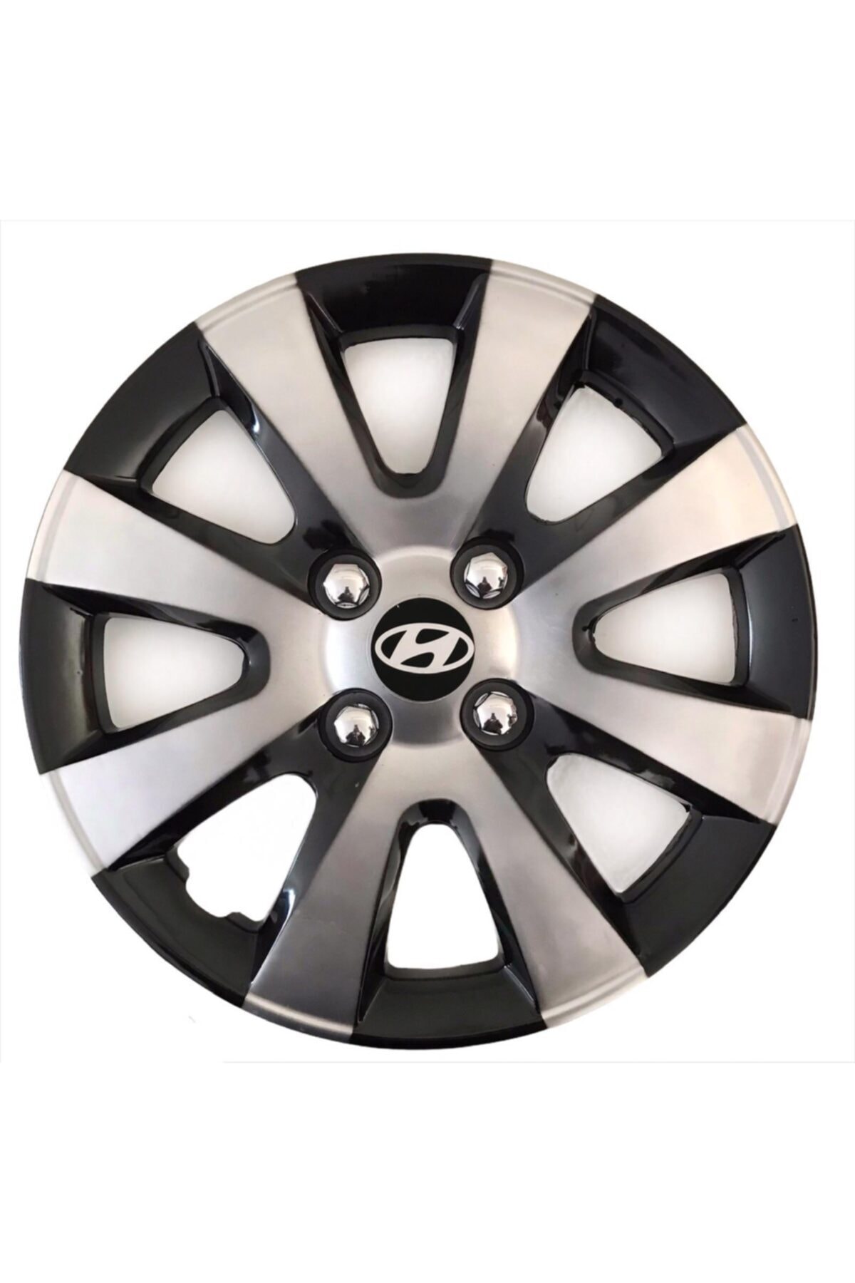 GÖKASAUTO Hyundai Getz Uyumlu 15 Inç Kırılmaz Jant Kapağı + Amblem