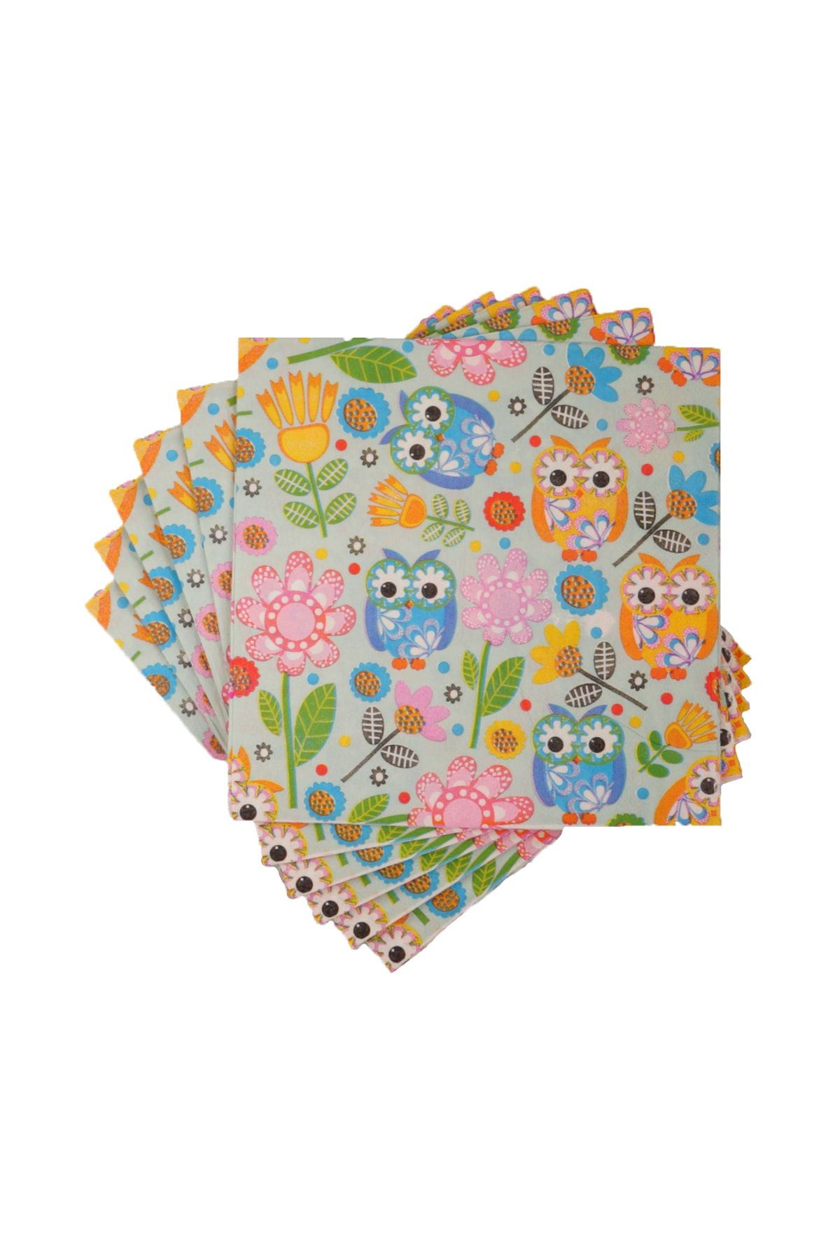 Shoko Desenli Peçete 33x33 Cm 80 Adet Baykuşlar