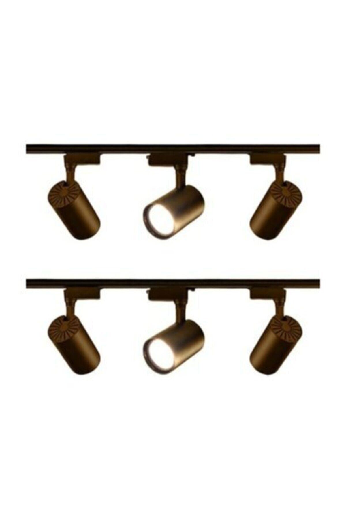 Ledim 30 Watt Siyah Kasa Günışığı 6 Adet Ray Spot - Iki Adet 1 Metre Ray - Kendinden Led'li Ray Spot
