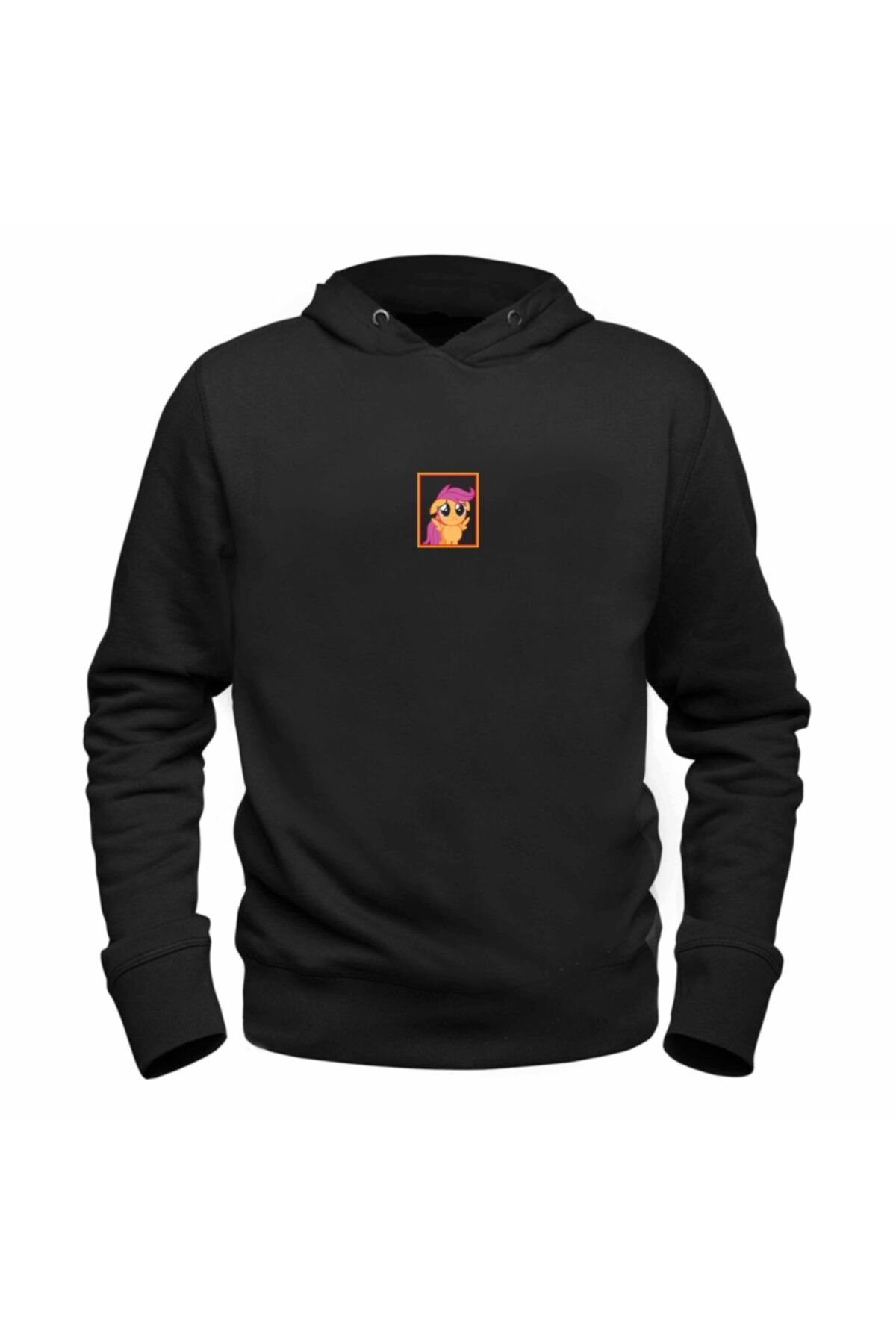 Alfa Tshirt Animal Unicorn Dijital Baskılı Siyah Sweatshirt