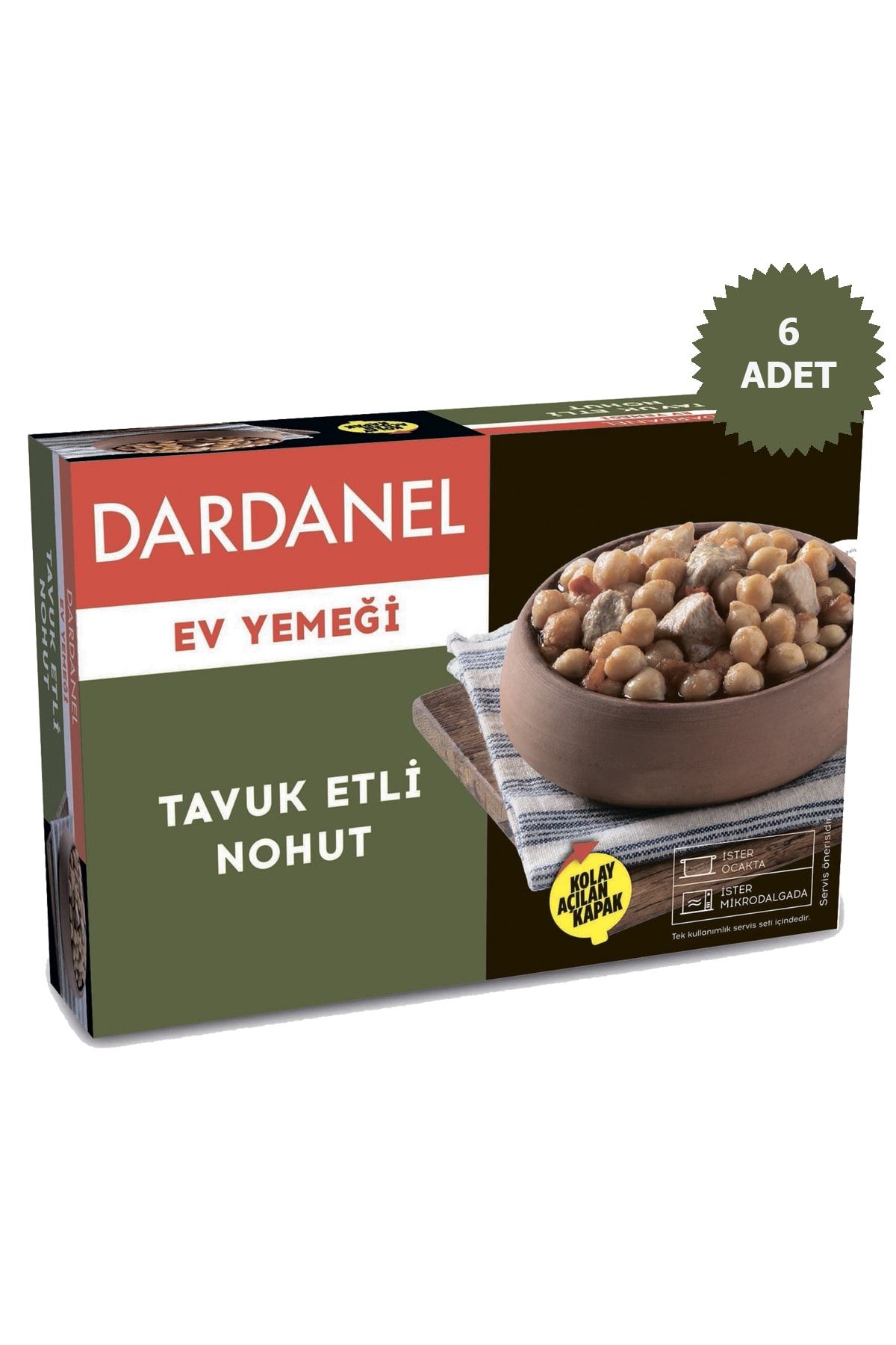 Dardanel Ev Yemeği Tavuk Etli Nohut 200g 6 Adet