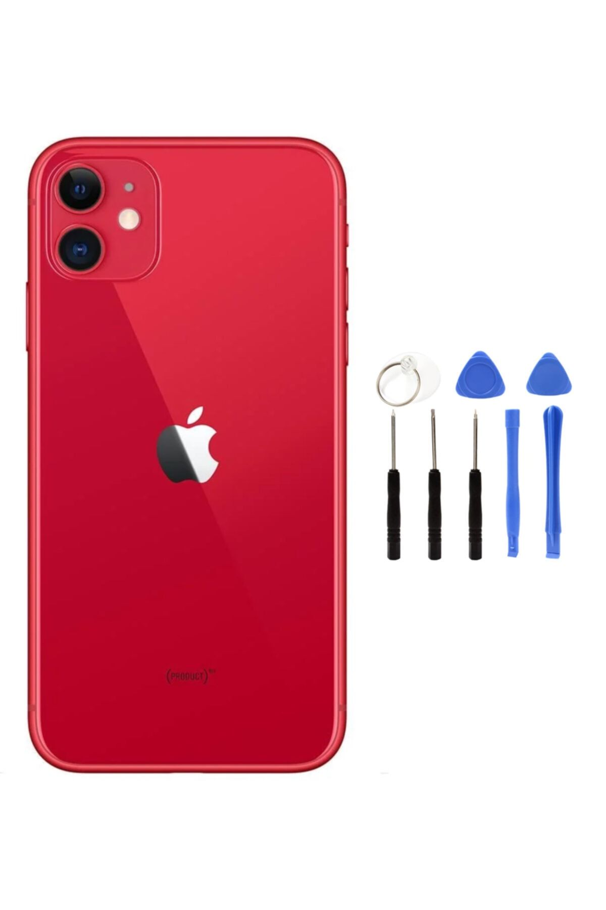 instatech Apple Iphone 11 Boş Kasa + Montaj Seti Hediye - Kırmızı
