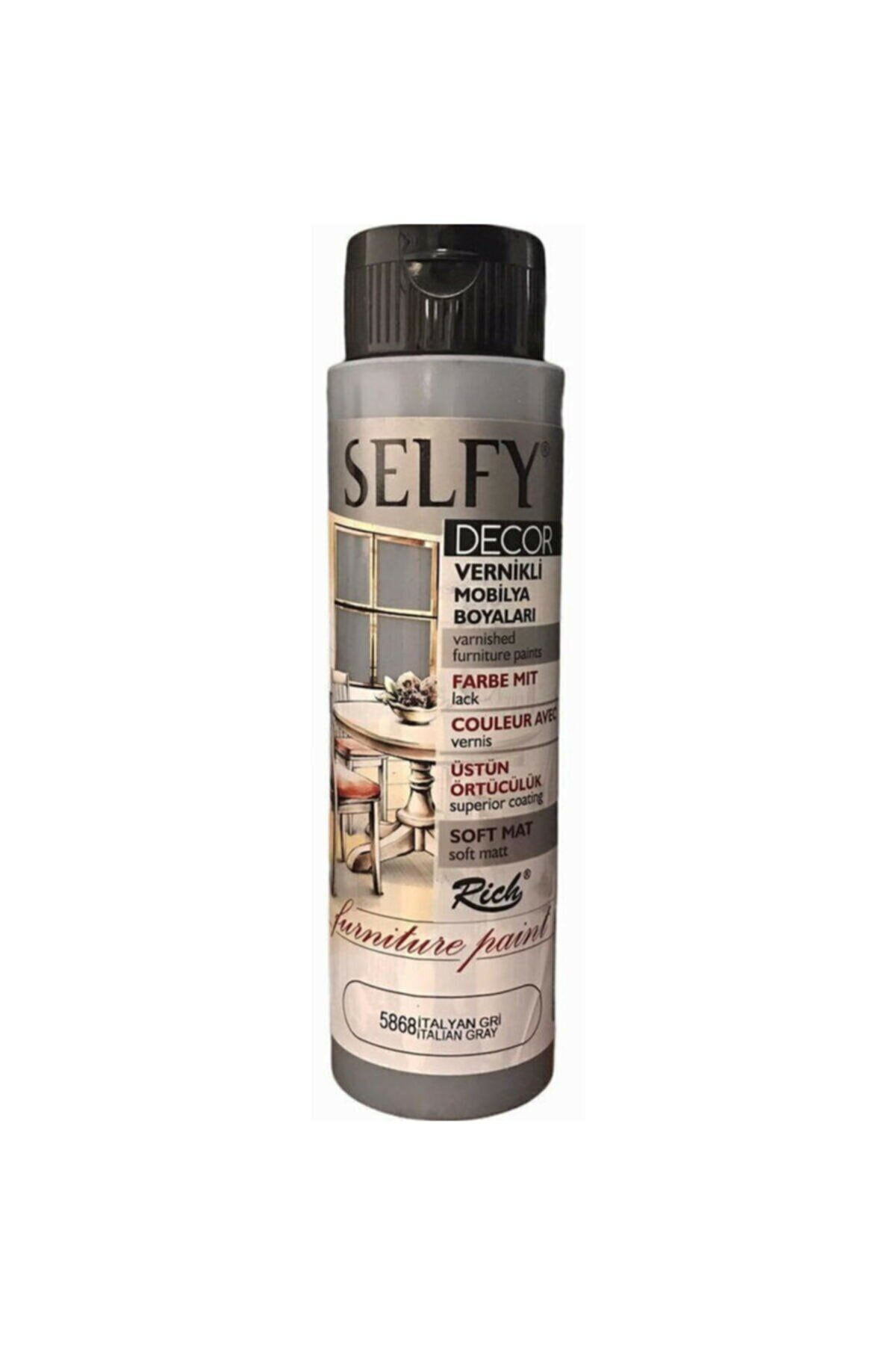 Rich Selfy Decor Akrilik Boya 500 Cc Italyan Gri