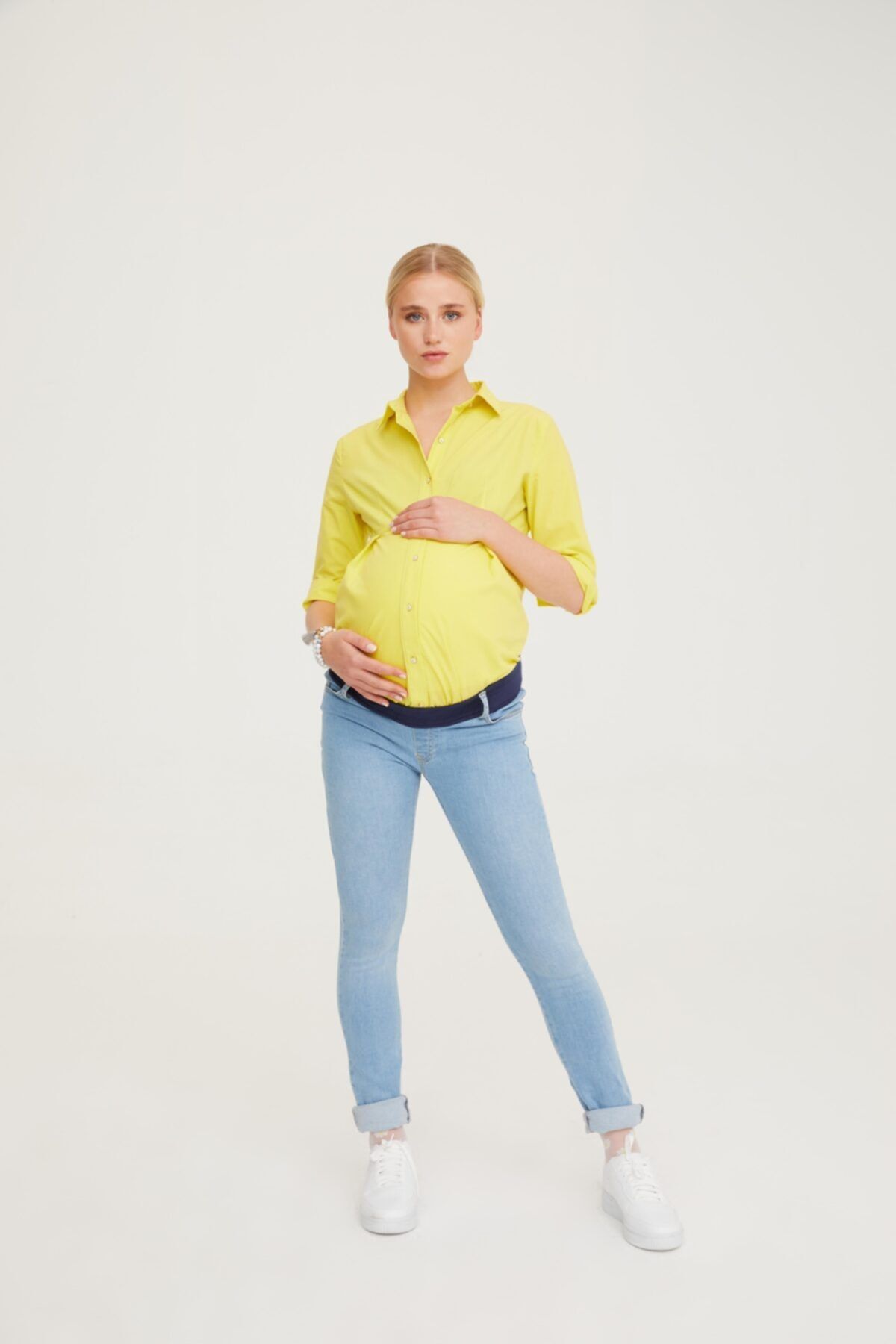 VAVIEN Hamile Skinny Jean Likralı Denim Pantolon  1073