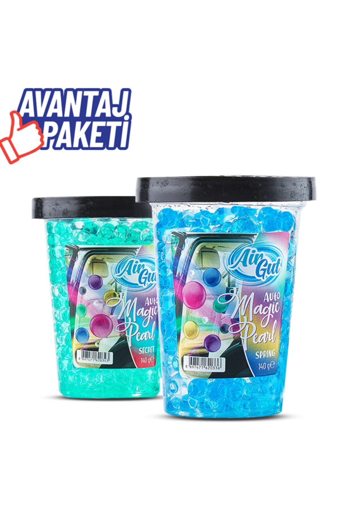 AirGut 2'li Süper Avantaj Paketi Araç Kokusu Seti Magic Pearl Secret&magic Pearl Spring