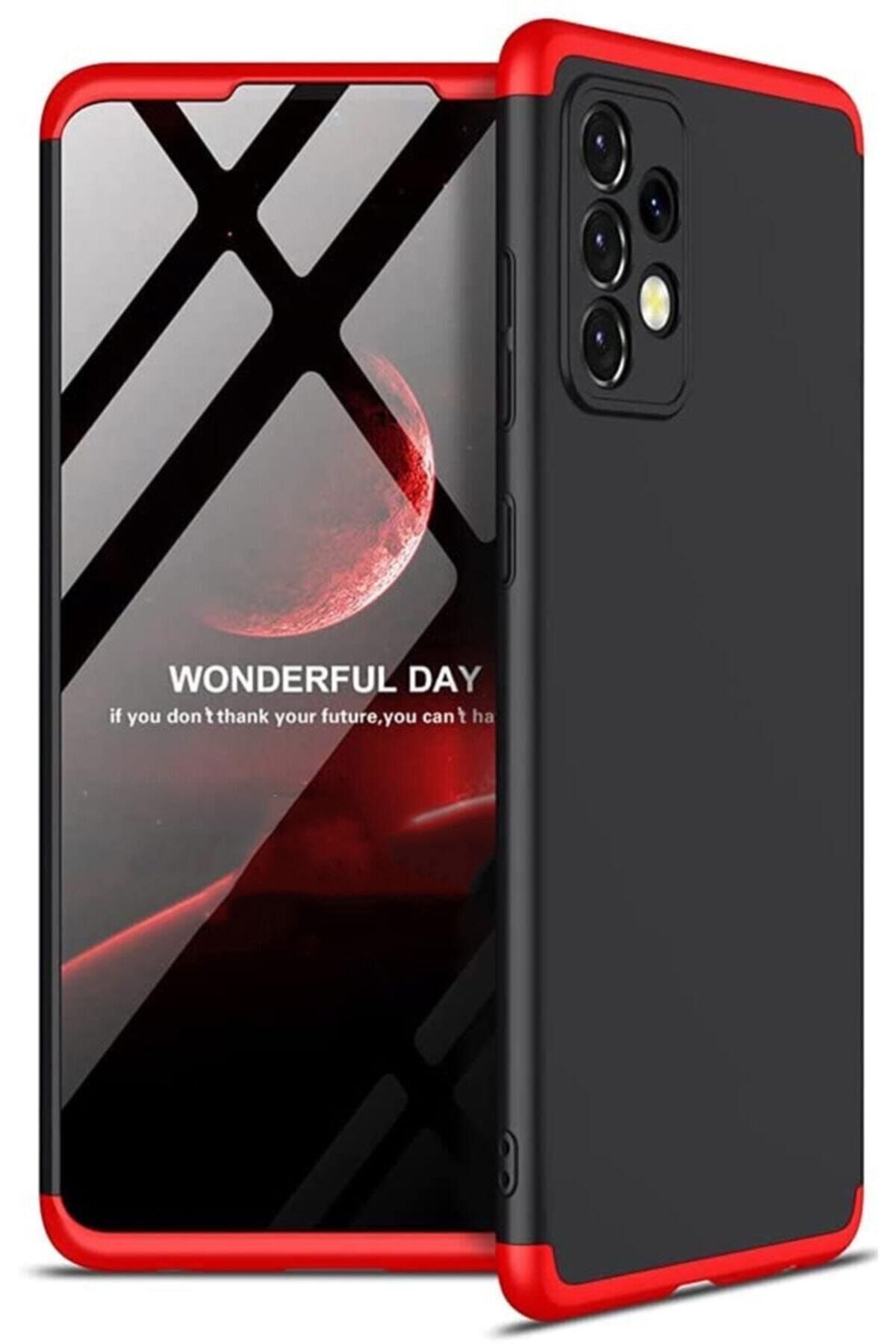 Samsung Galaxy A72 Kılıf 360 Tam Koruma Ays Kapak 3 Parça Slim Fit