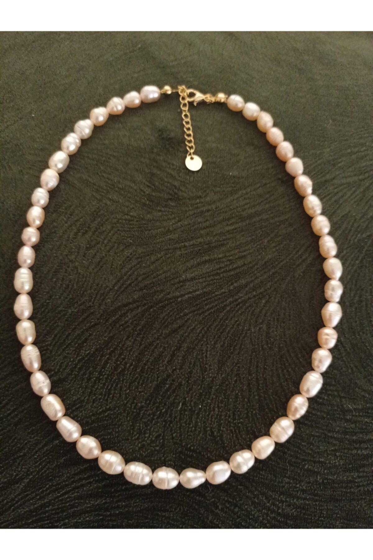 Mudita Tasarım Somon Rengi Gerçek Tatlı Su Incisi