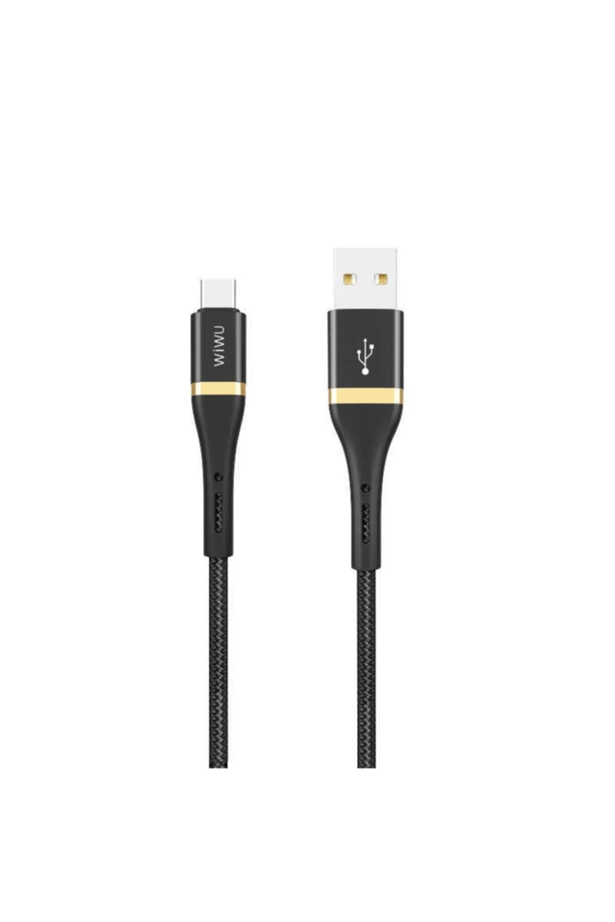 TECHSUN Lg V30+ Plus Uyumlu Wiwu Elite Ed-101 Type-c Usb Şarj Data Kablosu